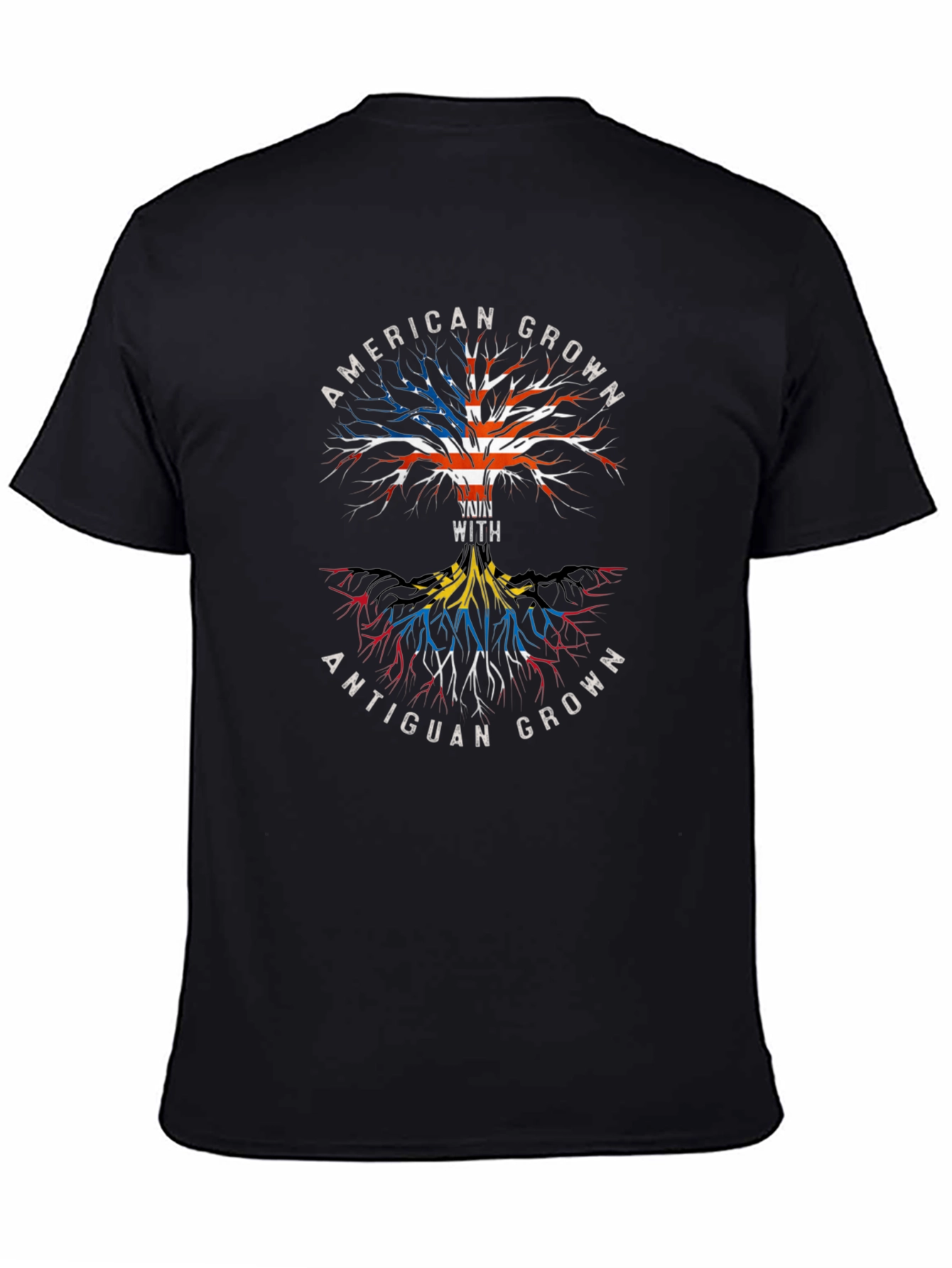 American & Antiguan Grown Roots Graphic Tee