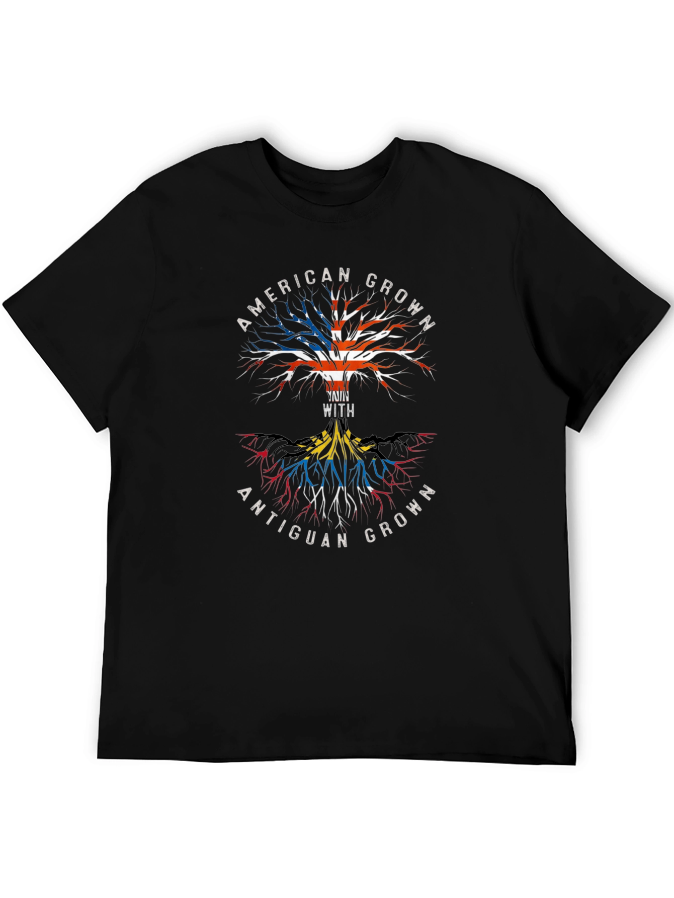 American & Antiguan Grown Roots Graphic Tee