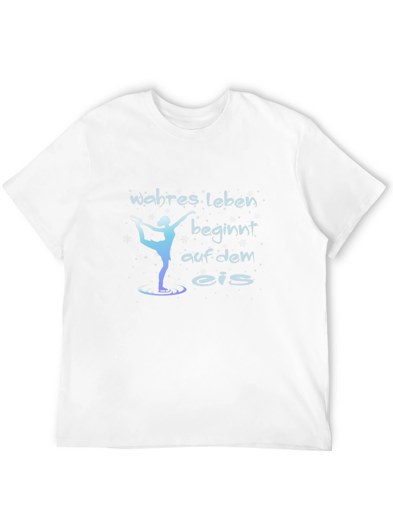 Wahres Leben Beginnt Ice Skating T-Shirt