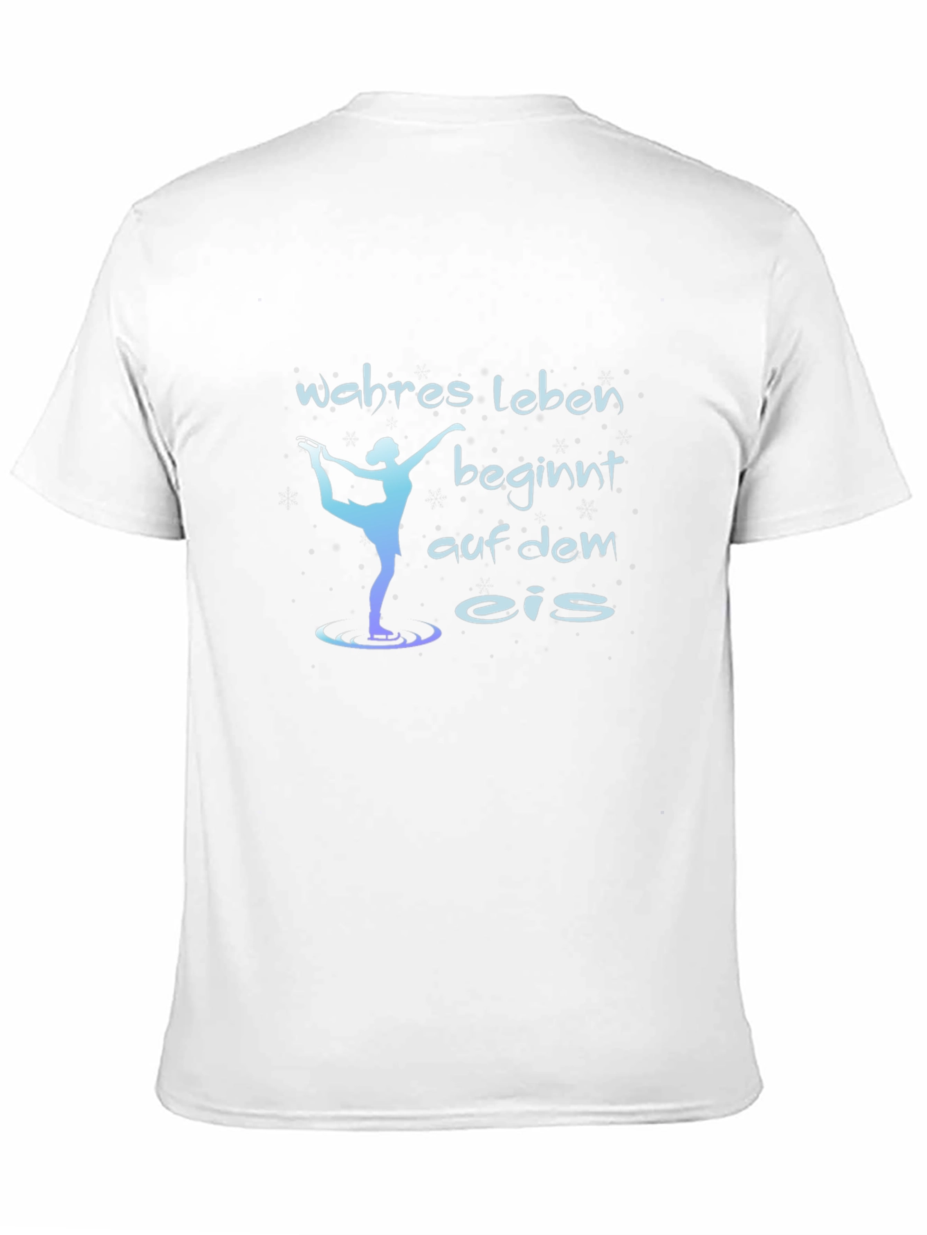 Wahres Leben Beginnt Ice Skating T-Shirt
