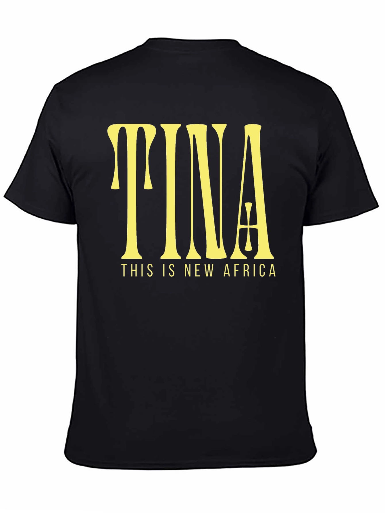 TINA This is New Africa Black Graphic Tee