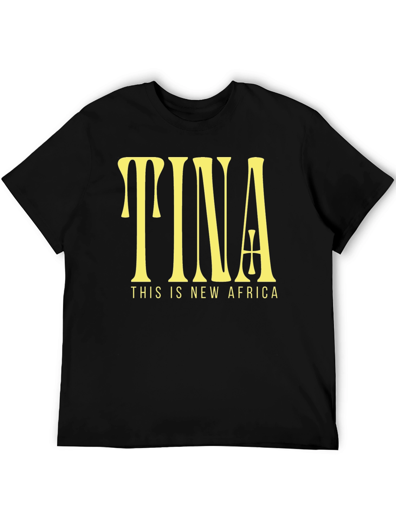 TINA This is New Africa Black Graphic Tee