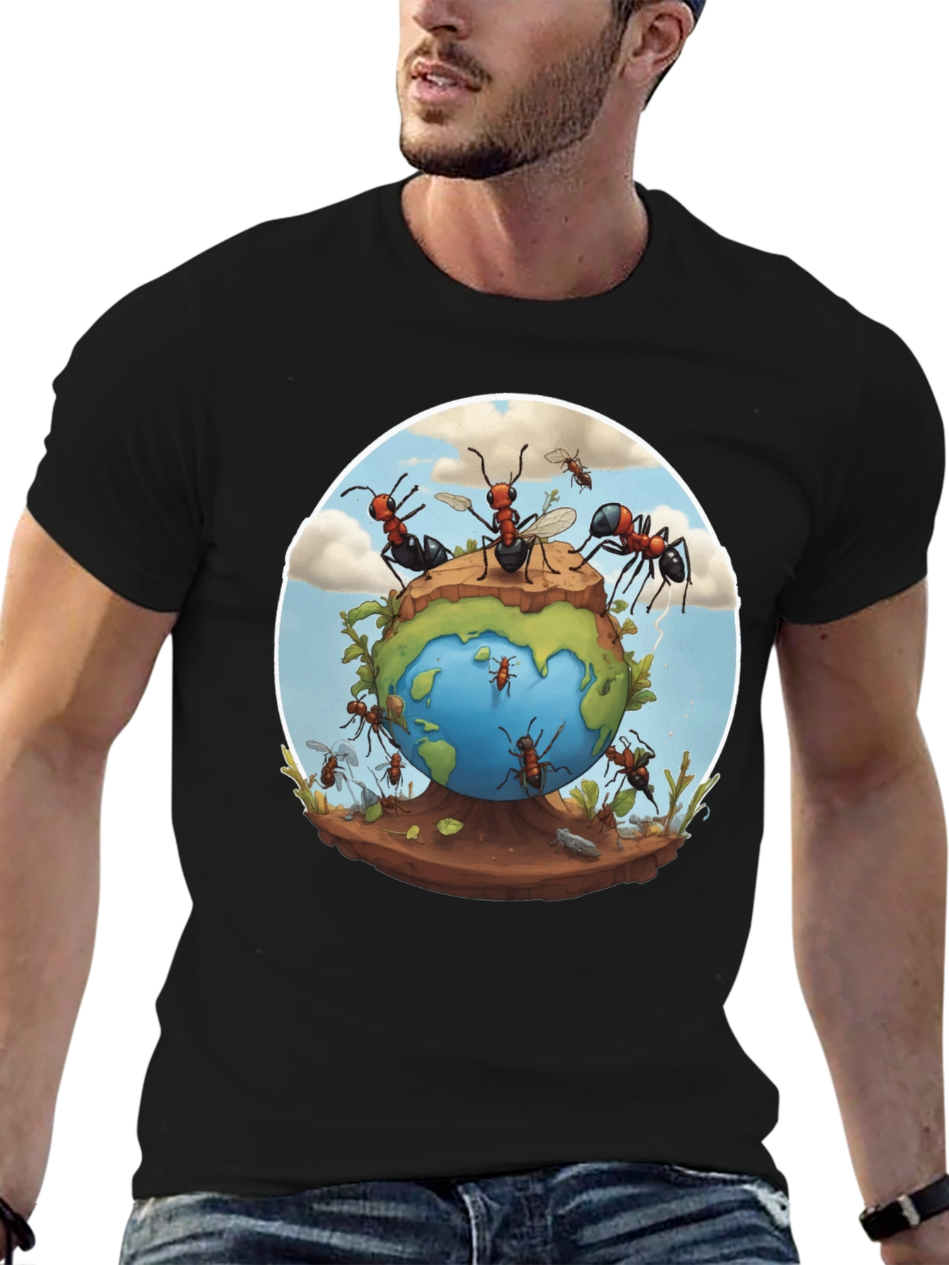 Ants on Earth T-Shirt - Unique Graphic Tee