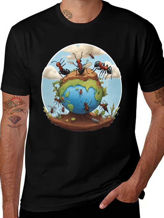 Ants on Earth T-Shirt - Unique Graphic Tee