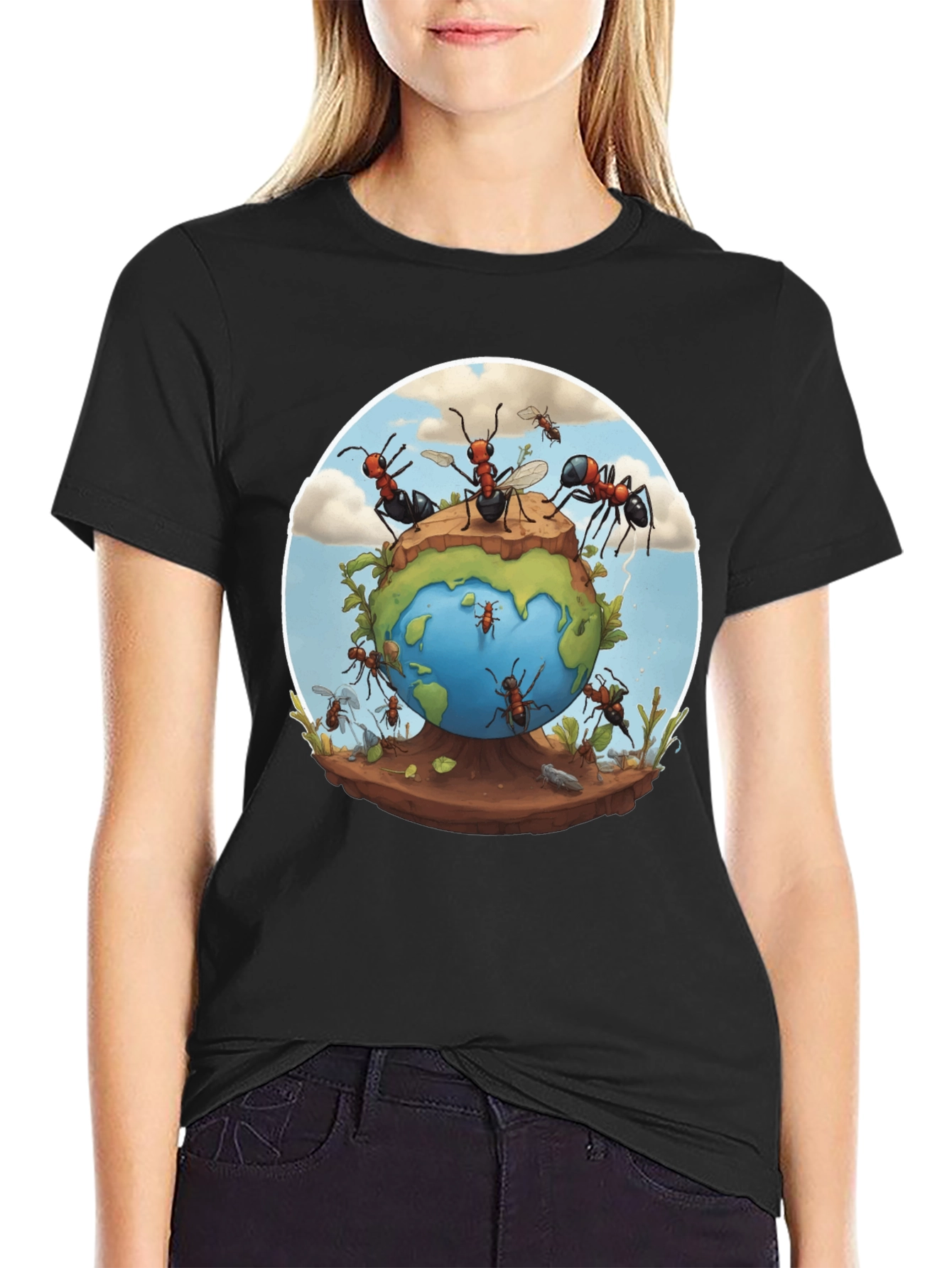 Ants on Earth T-Shirt - Unique Graphic Tee