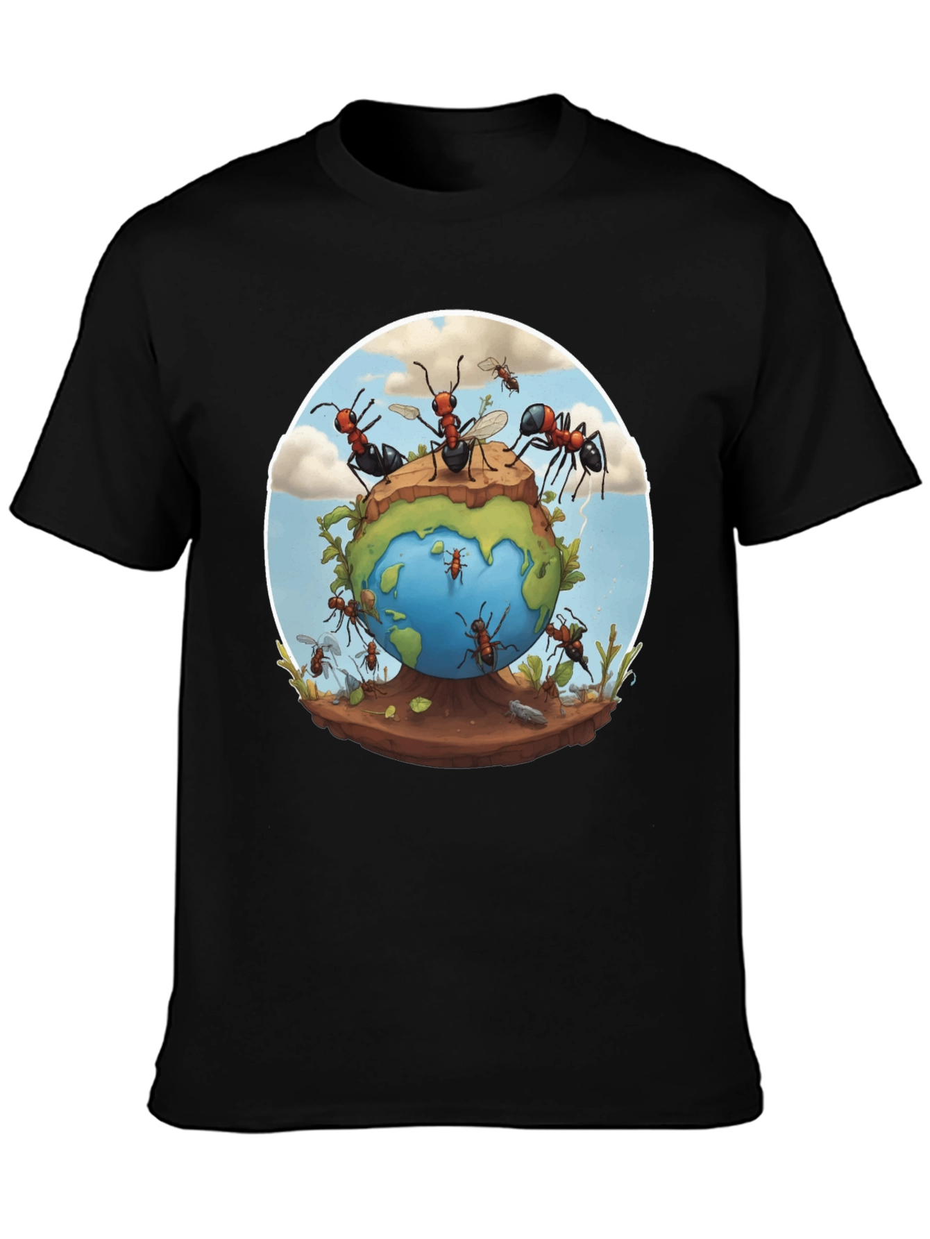 Ants on Earth T-Shirt - Unique Graphic Tee