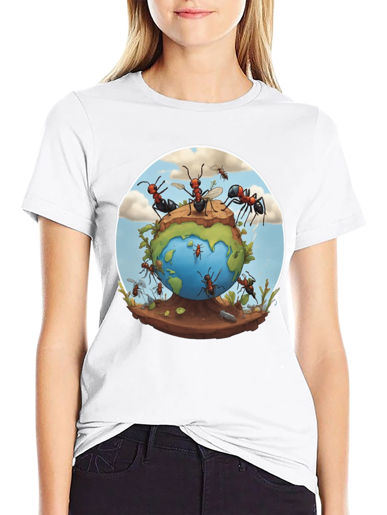 Ants on Earth T-Shirt - Unique Graphic Tee