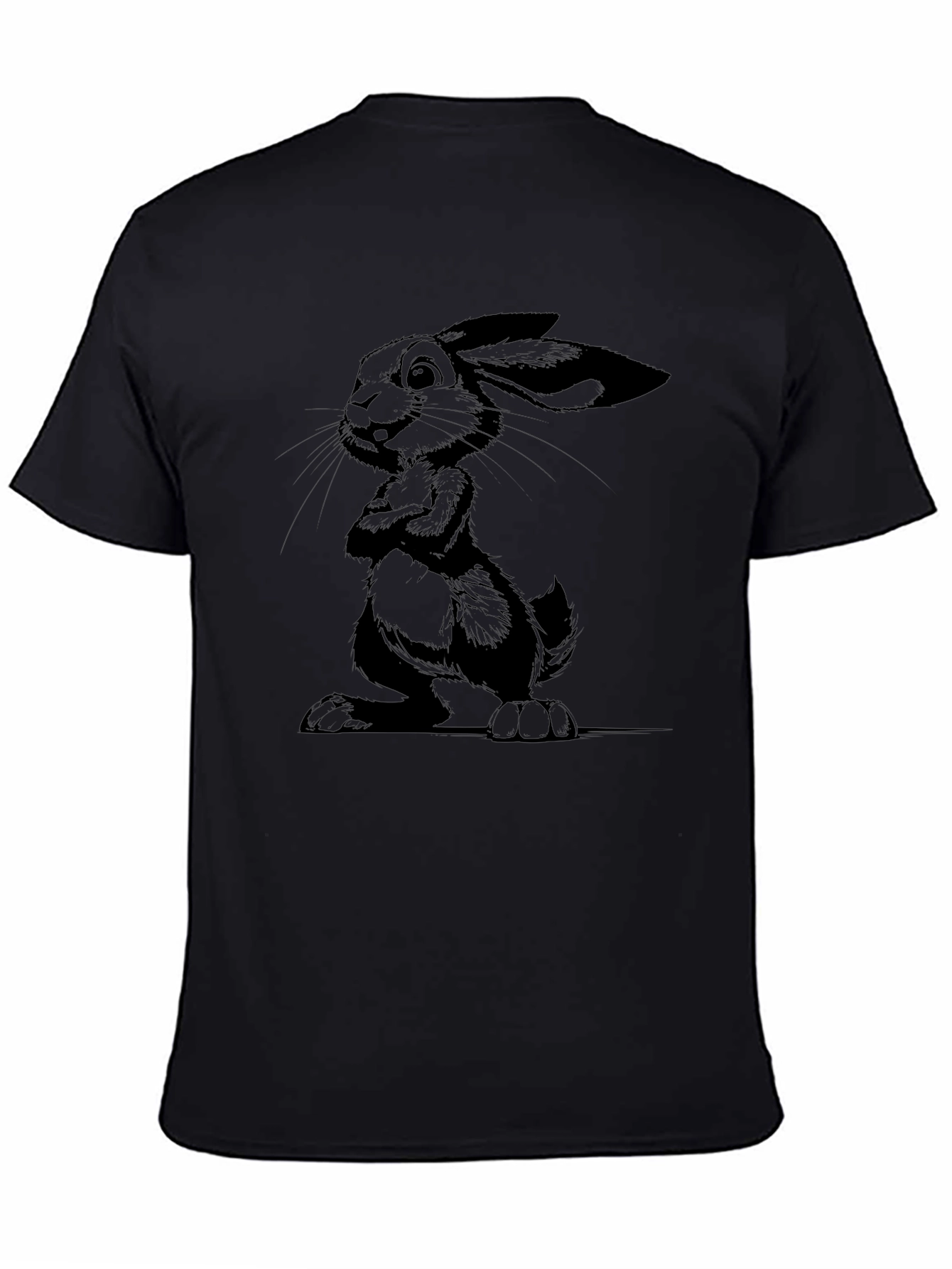 Black Rabbit Graphic Tee - Mens Stylish Casual Shirt