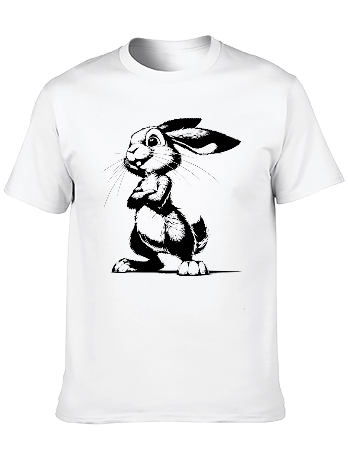 Black Rabbit Graphic Tee - Mens Stylish Casual Shirt