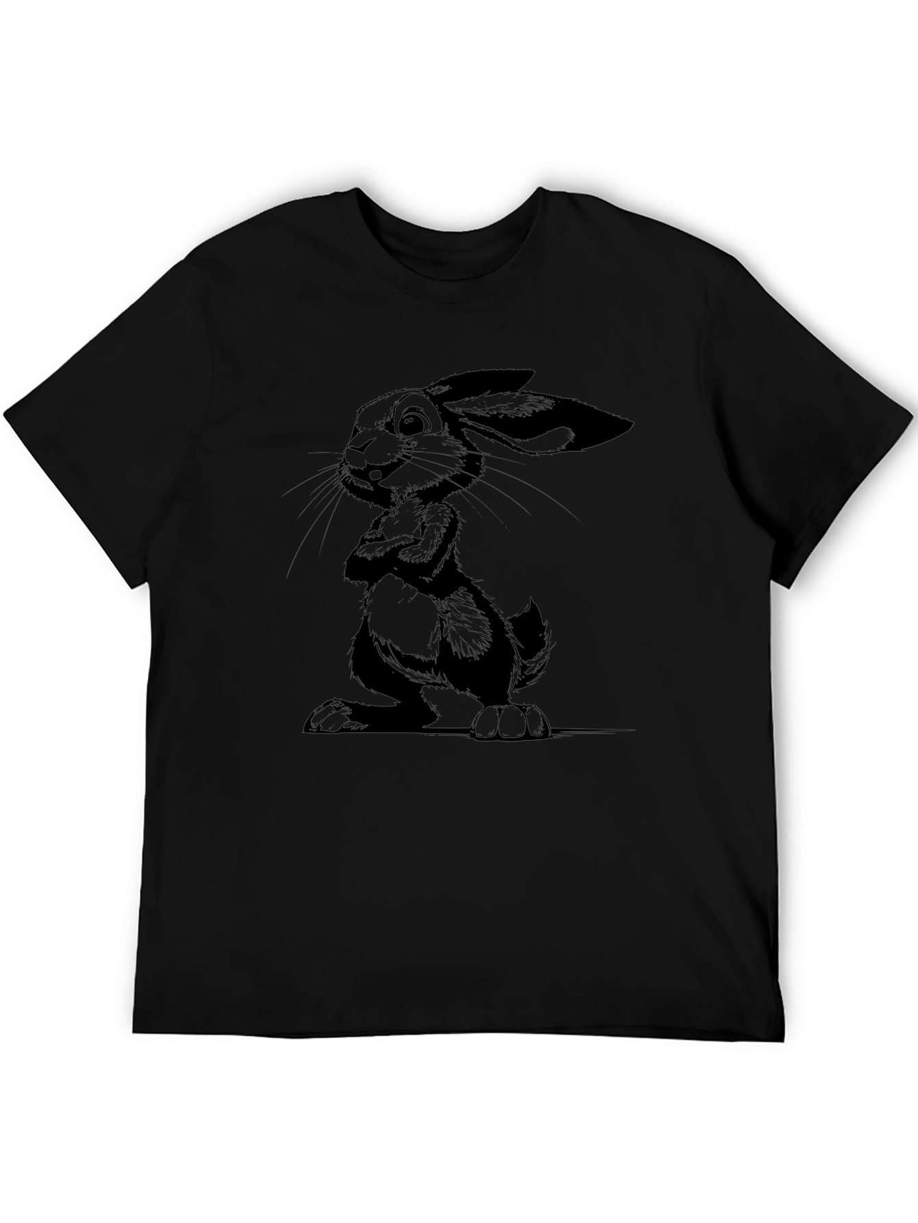 Black Rabbit Graphic Tee - Mens Stylish Casual Shirt