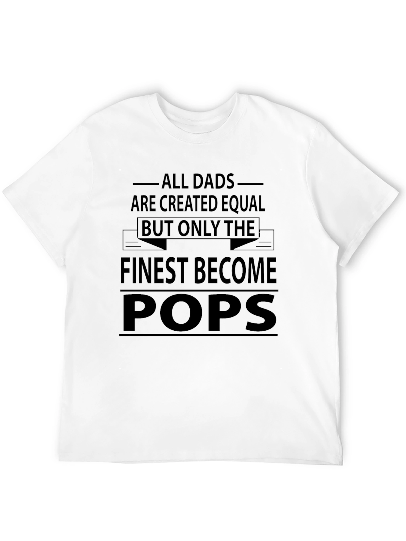 Finest Become Pops Black Graphic Tee
