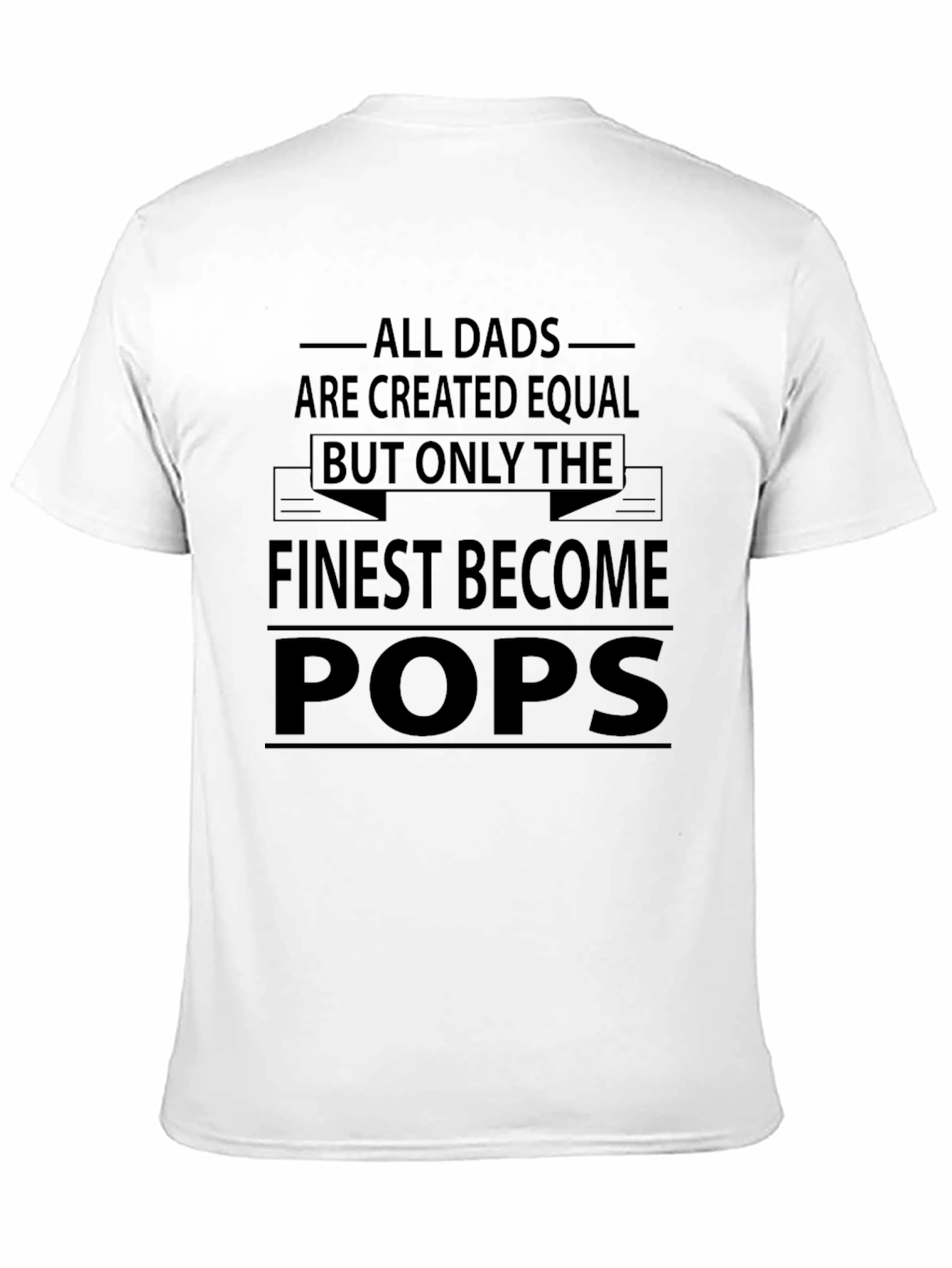 Finest Become Pops Black Graphic Tee