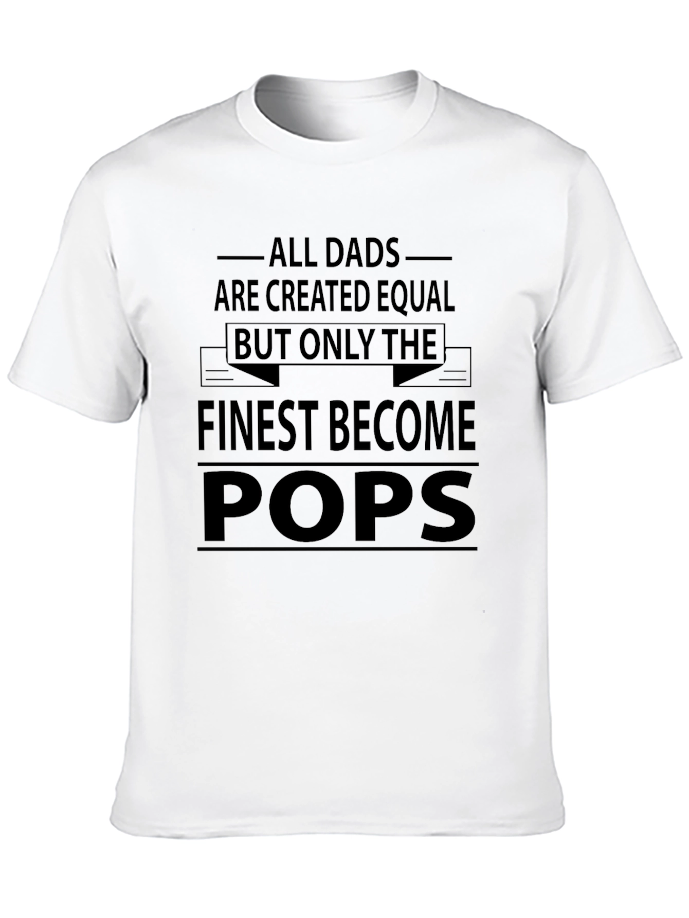Finest Become Pops Black Graphic Tee
