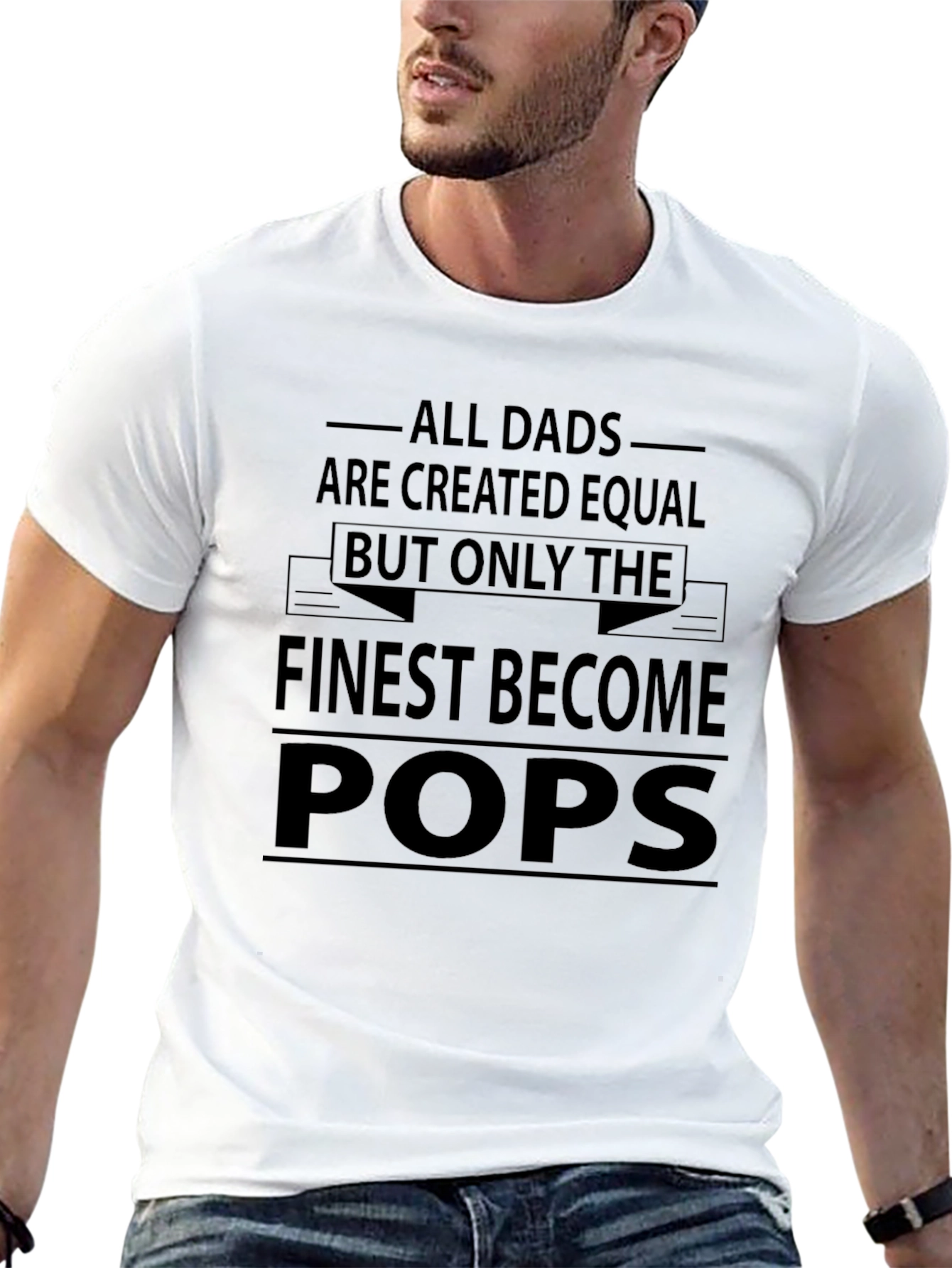 Finest Become Pops Black Graphic Tee