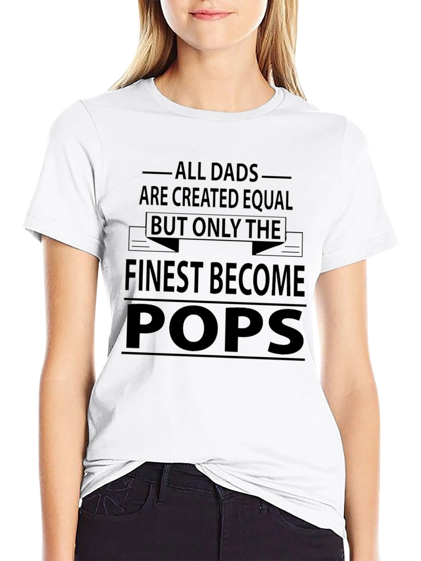 Finest Become Pops Black Graphic Tee