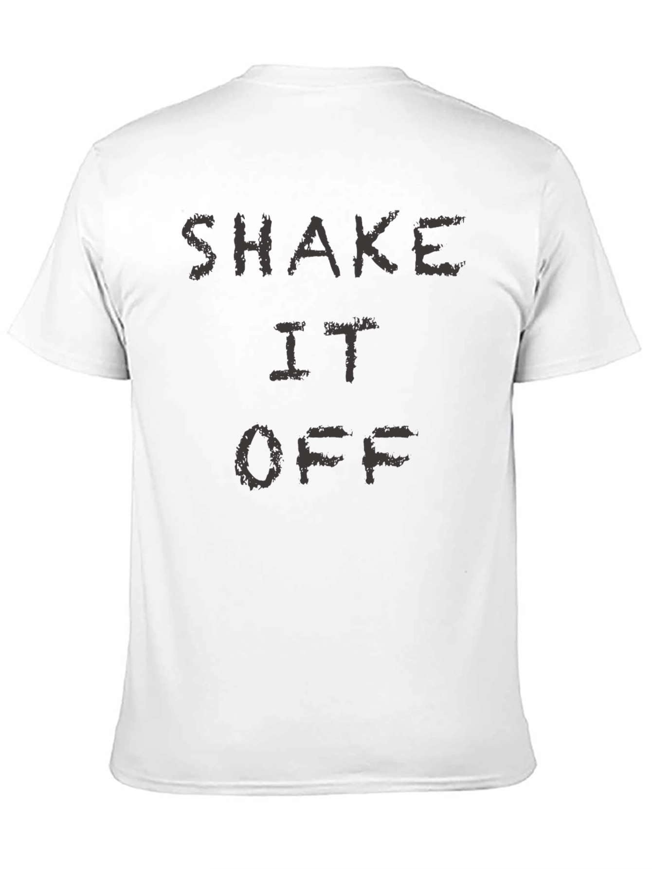Shake It Off Graphic Print Black T-Shirt