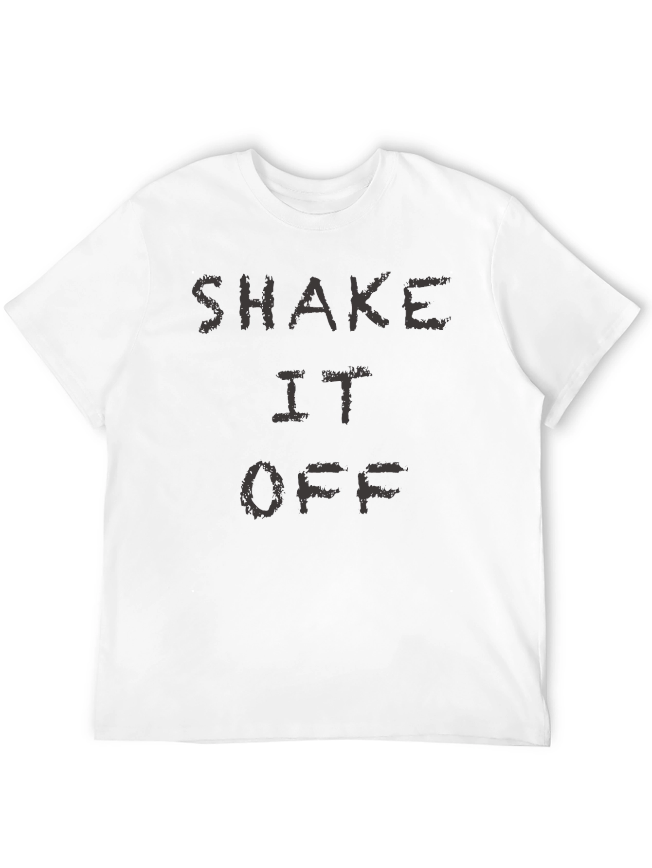 Shake It Off Graphic Print Black T-Shirt