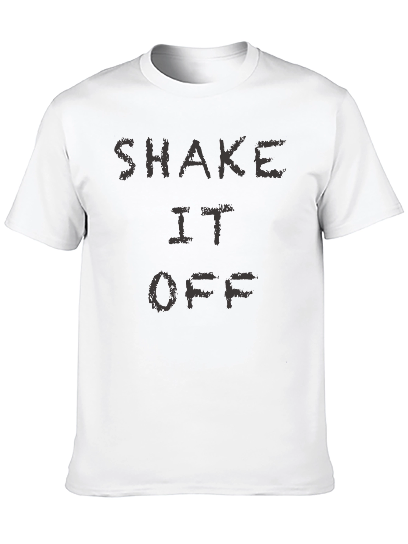 Shake It Off Graphic Print Black T-Shirt
