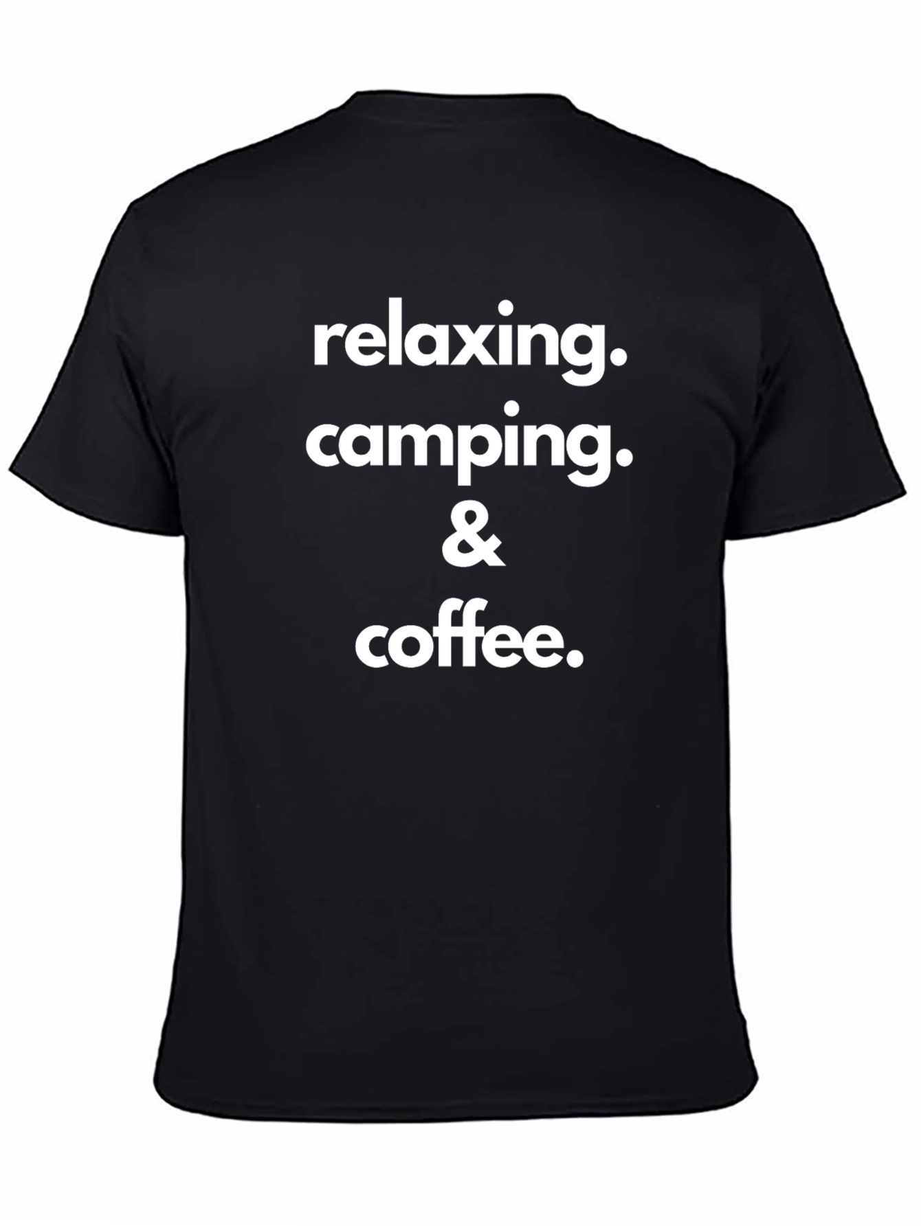 Relaxing Camping & Coffee Graphic T-Shirt