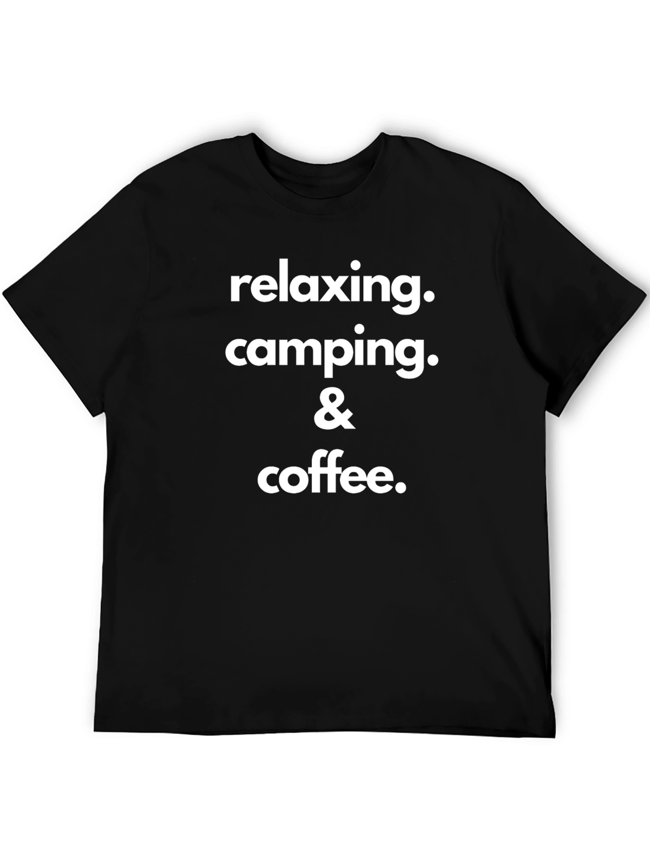 Relaxing Camping & Coffee Graphic T-Shirt