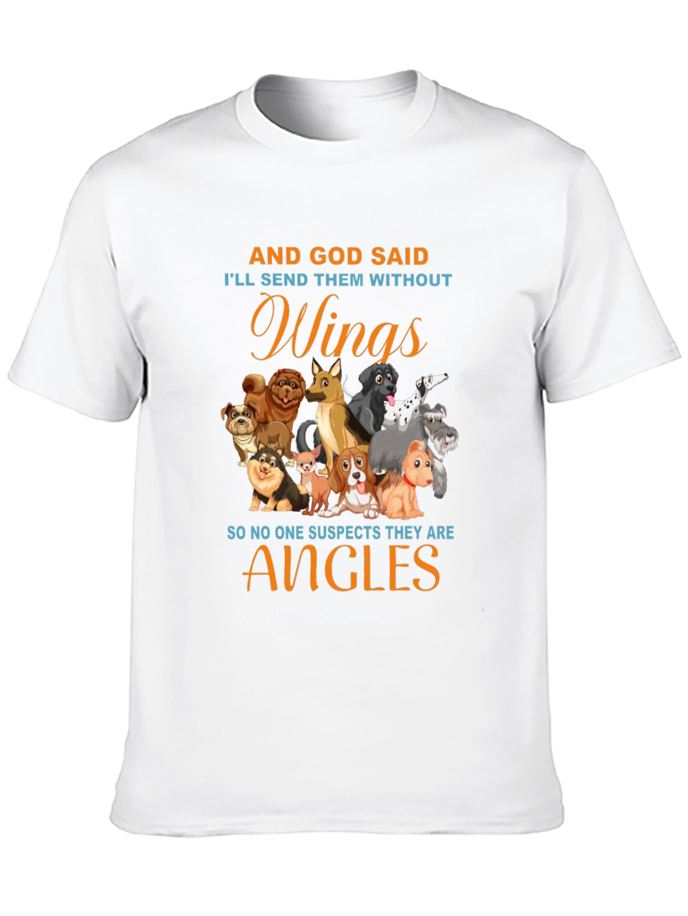 Dog Angel T-Shirt - Wings
