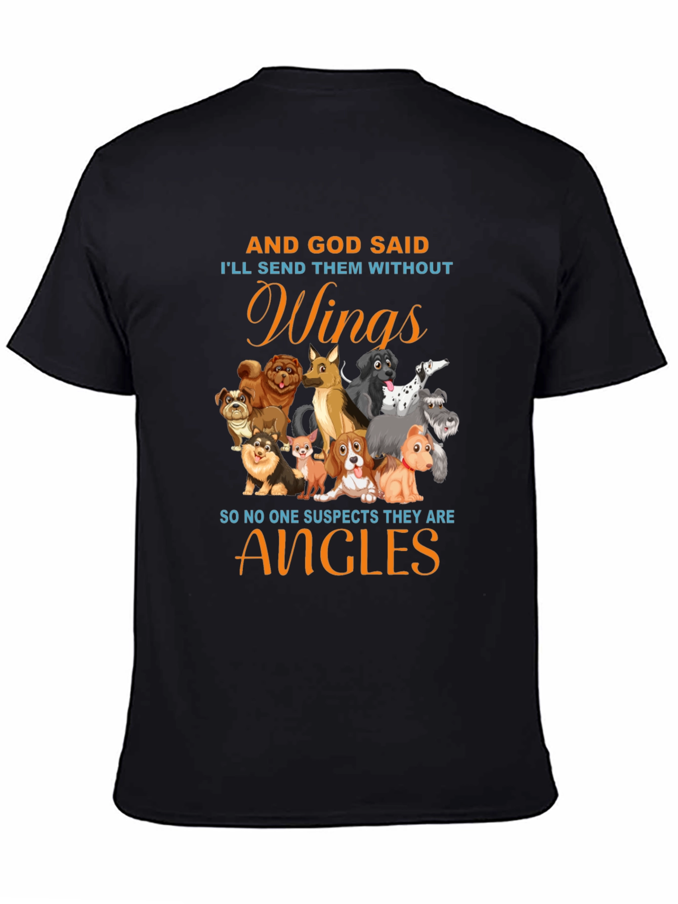 Dog Angel T-Shirt - Wings