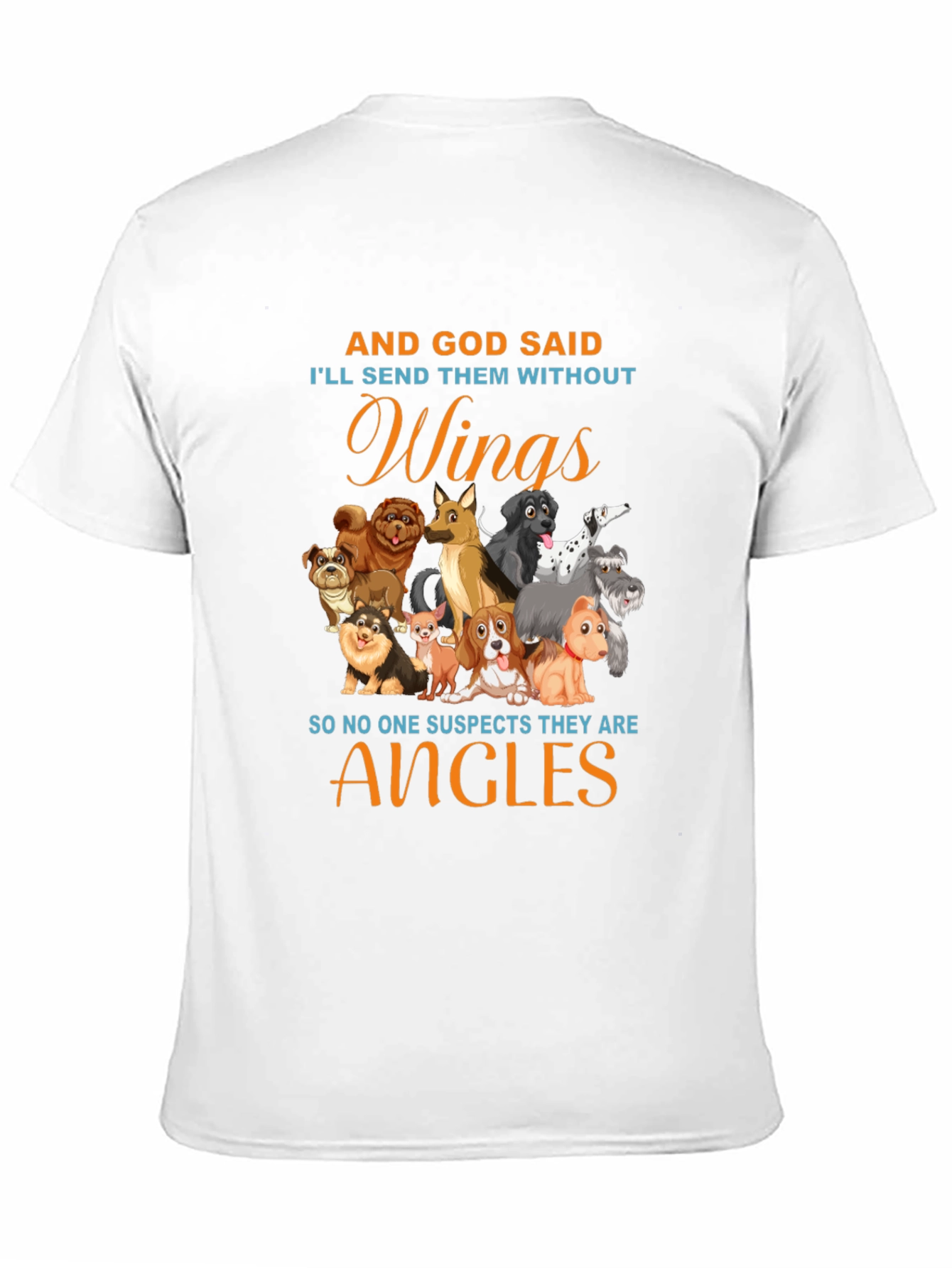 Dog Angel T-Shirt - Wings