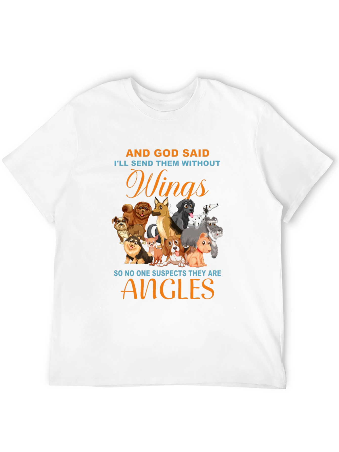 Dog Angel T-Shirt - Wings