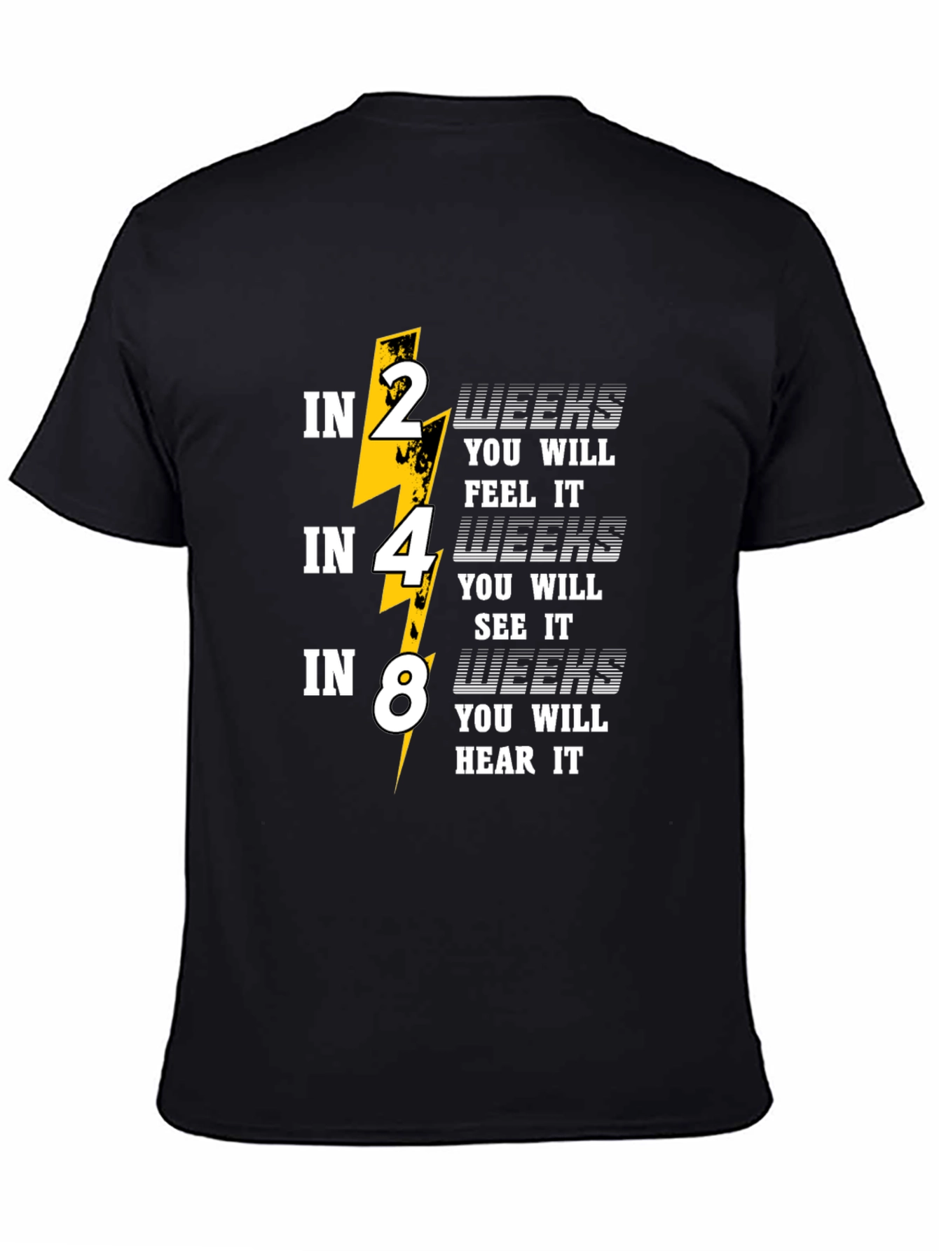 2 4 8 Weeks T-Shirt - Feel See Hear