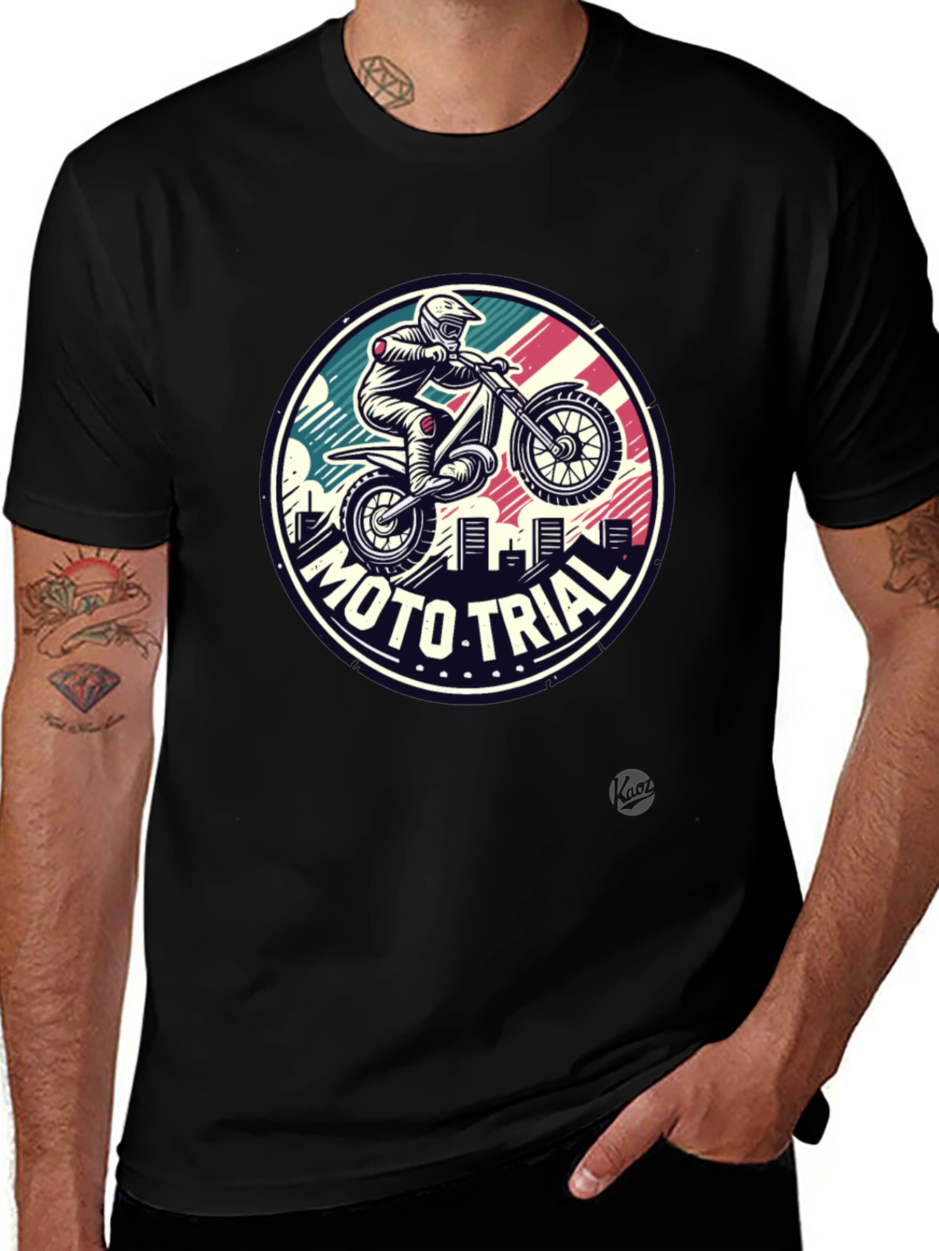 Moto Trial Graphic Tee - Ride in Style