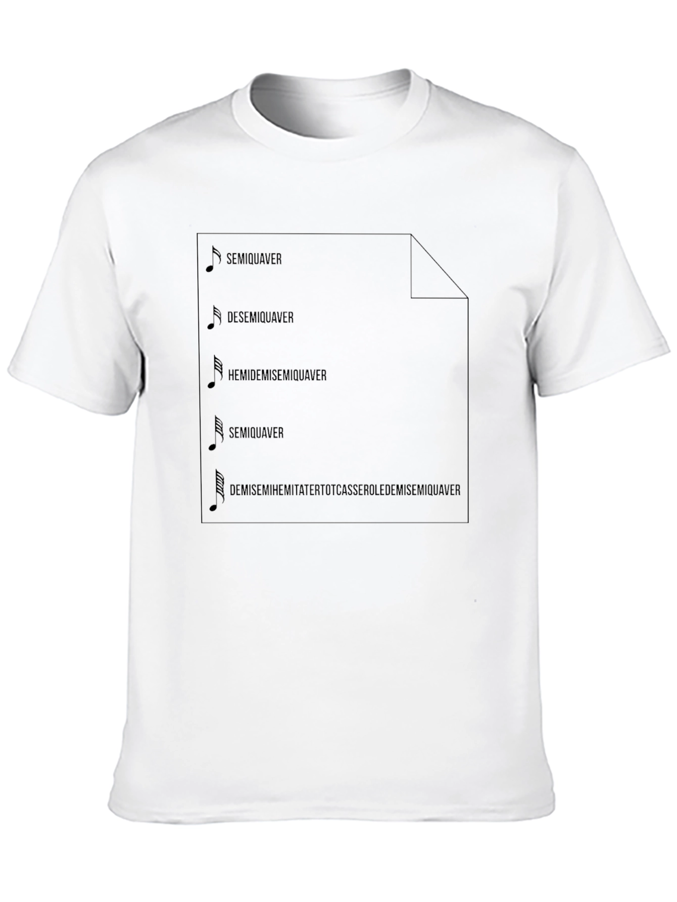 Funny Music Note T-Shirt