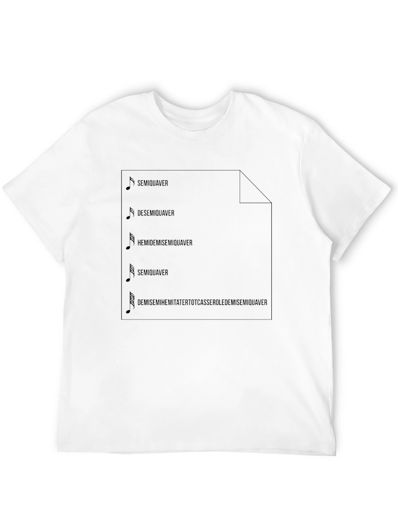 Funny Music Note T-Shirt