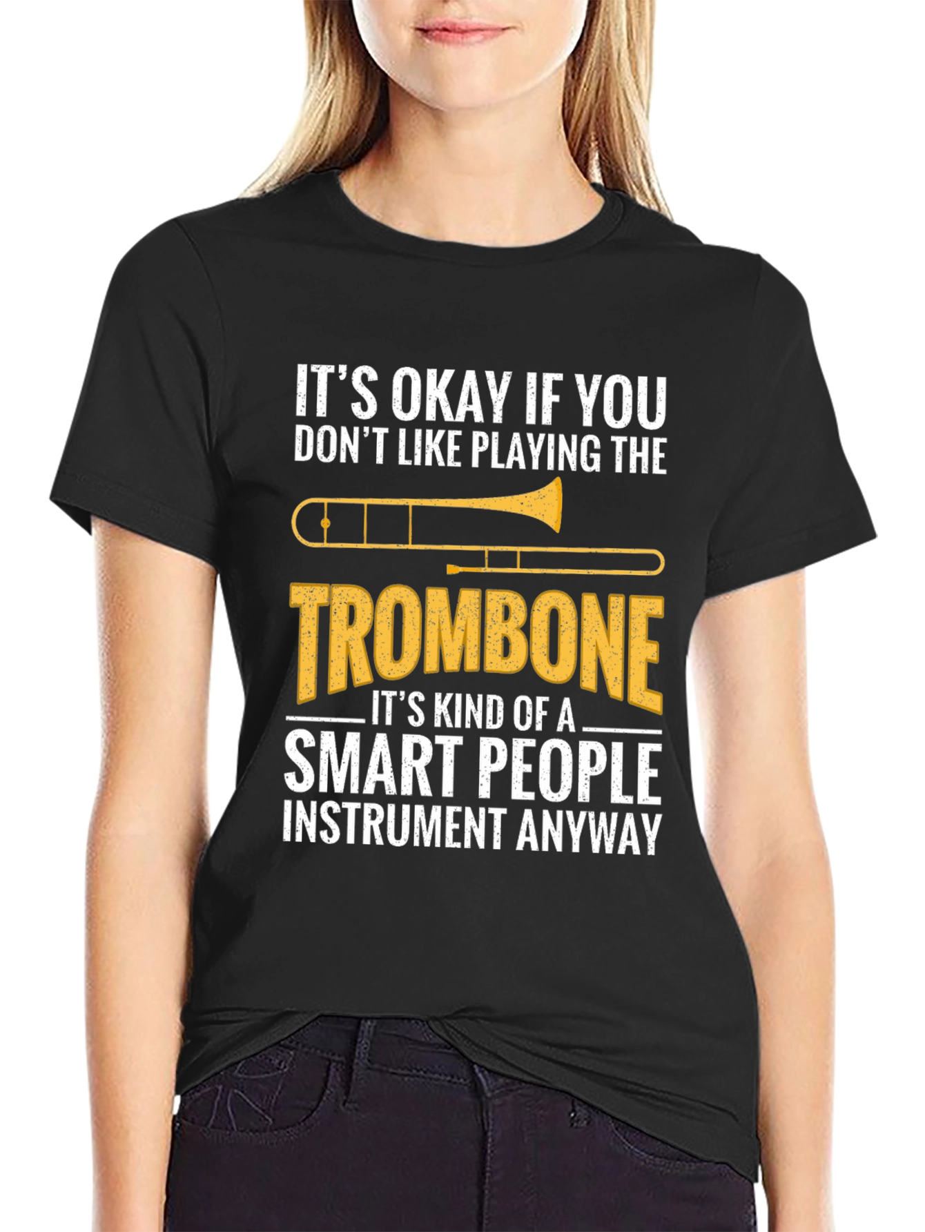 Smart People Trombone T-Shirt - Funny Musician Tee
