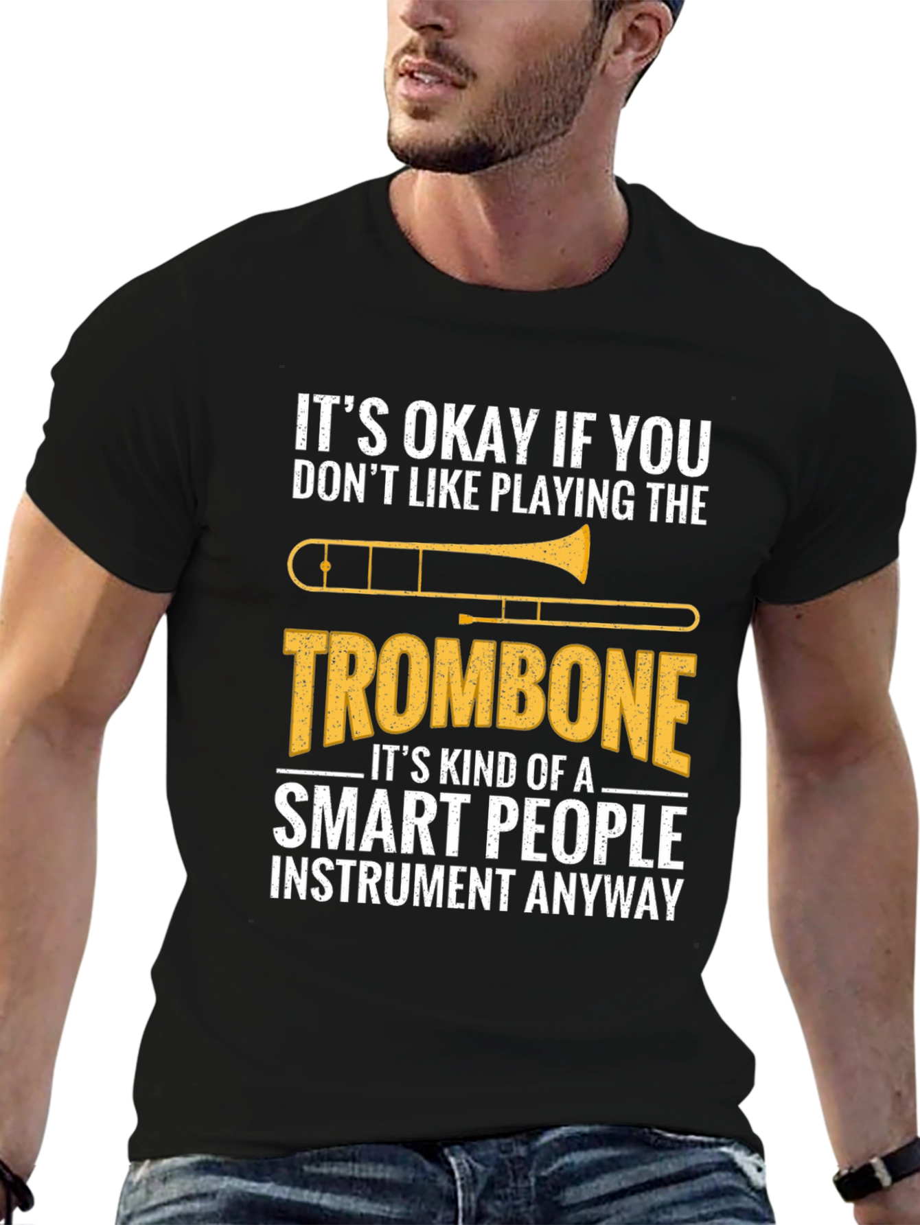 Smart People Trombone T-Shirt - Funny Musician Tee