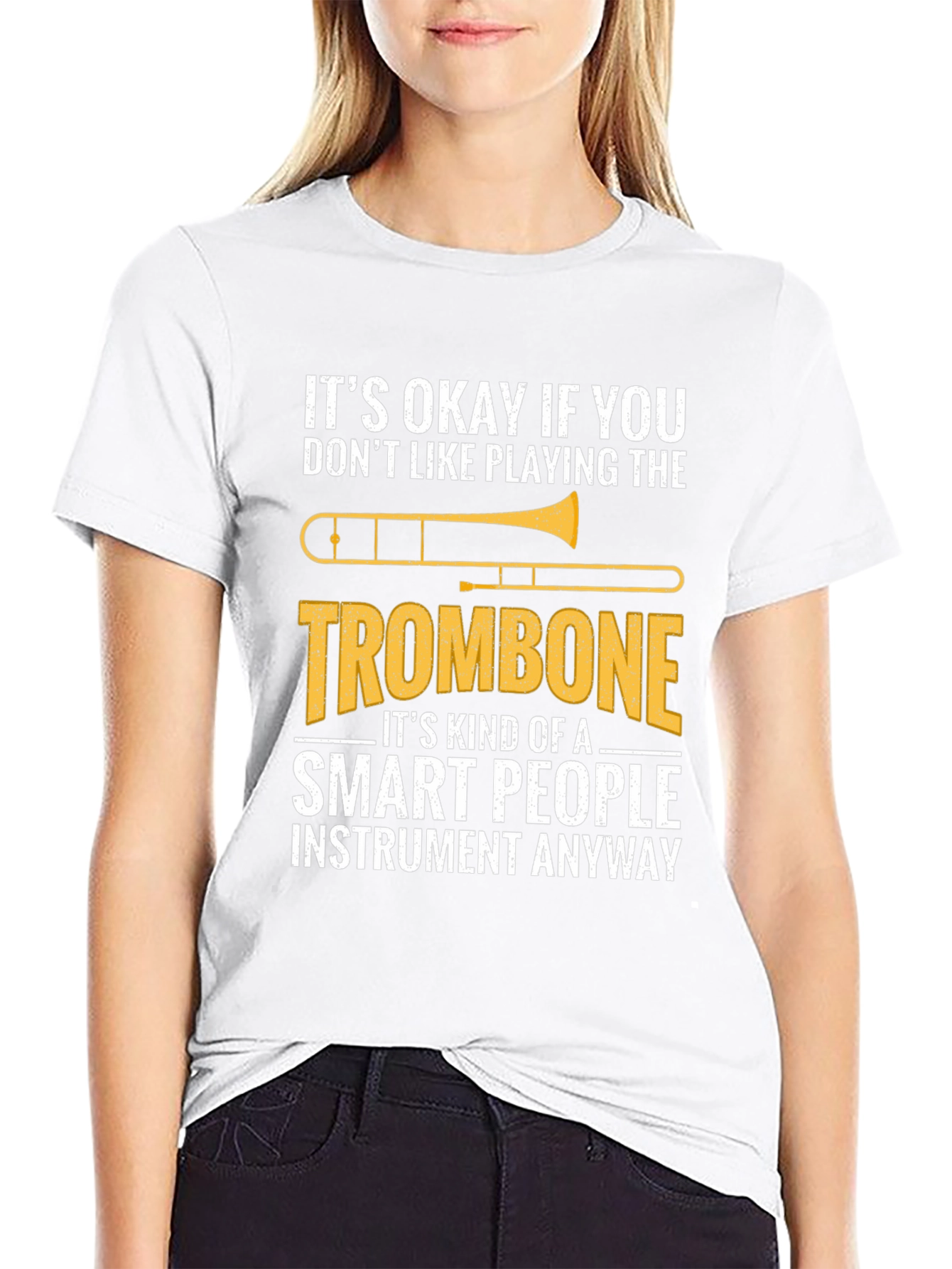 Smart People Trombone T-Shirt - Funny Musician Tee