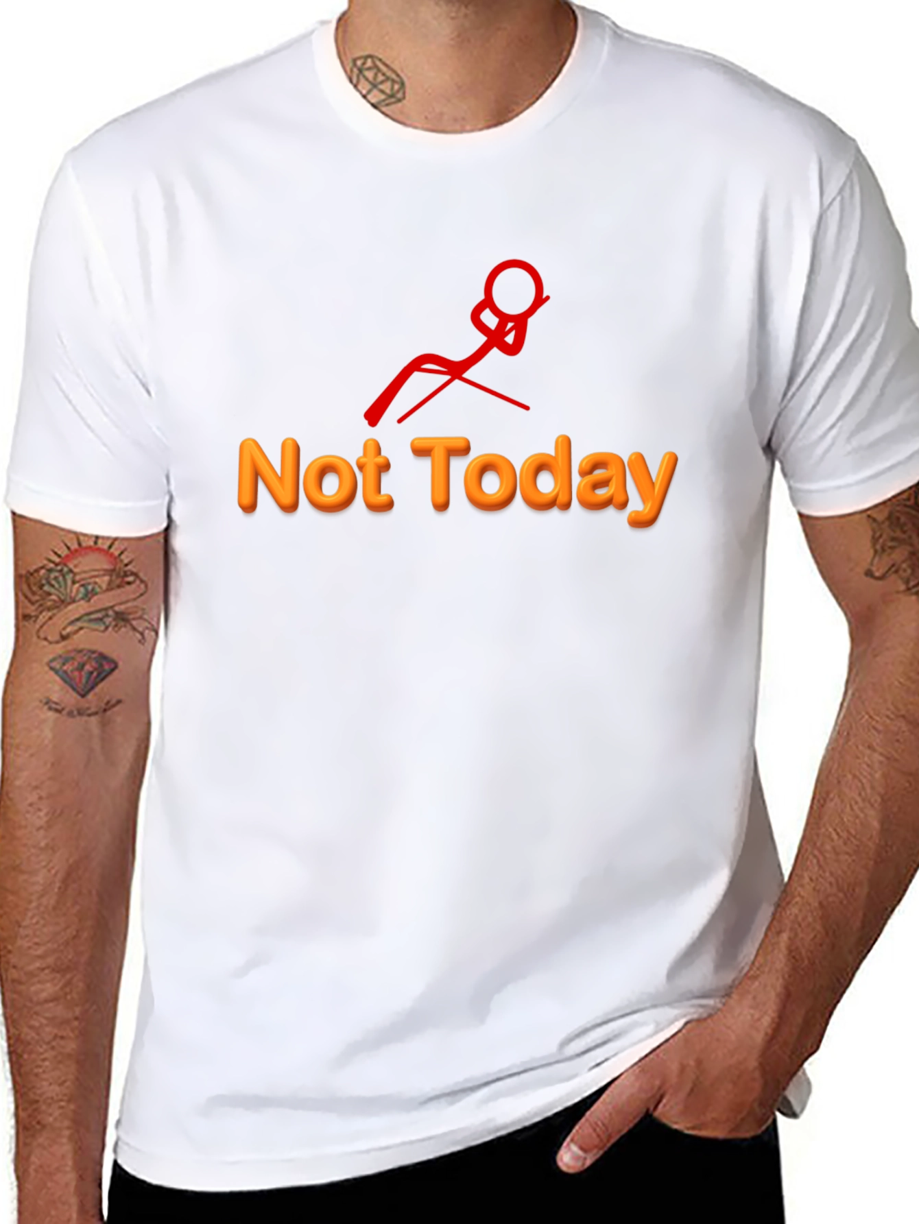 Not Today Graphic Tee - Relaxed Humor T-Shirt