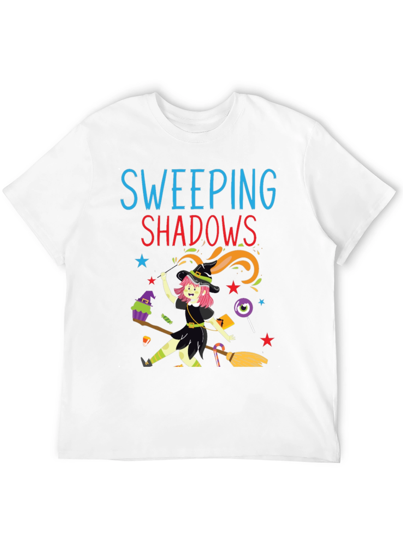 Sweeping Shadows Halloween Witch T-Shirt