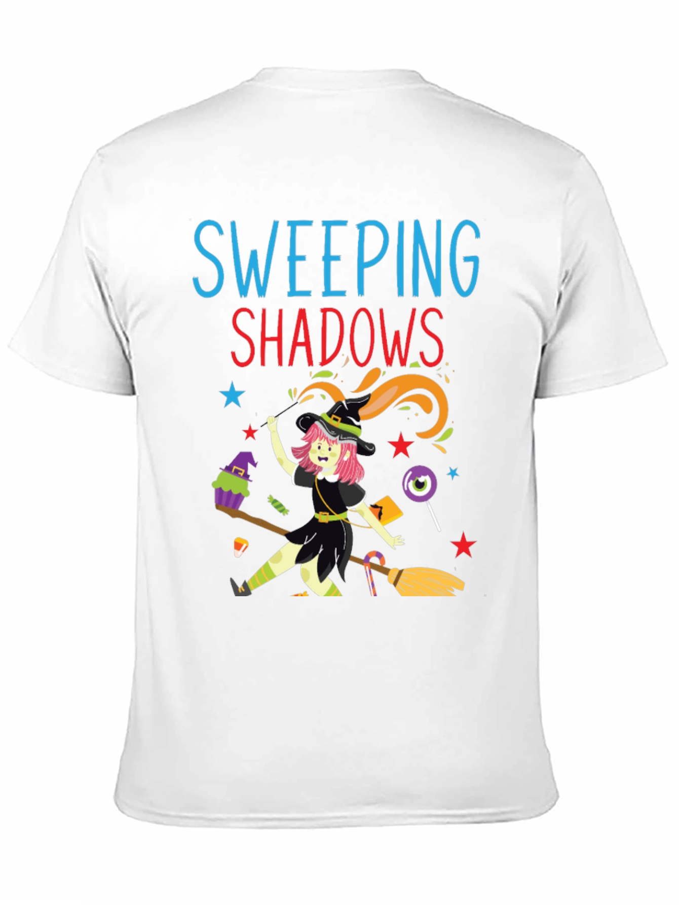 Sweeping Shadows Halloween Witch T-Shirt
