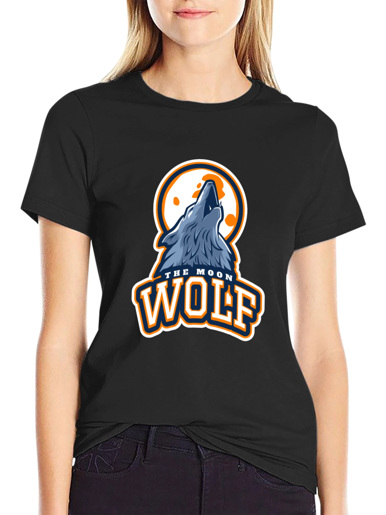 Moon Wolf Graphic T-Shirt