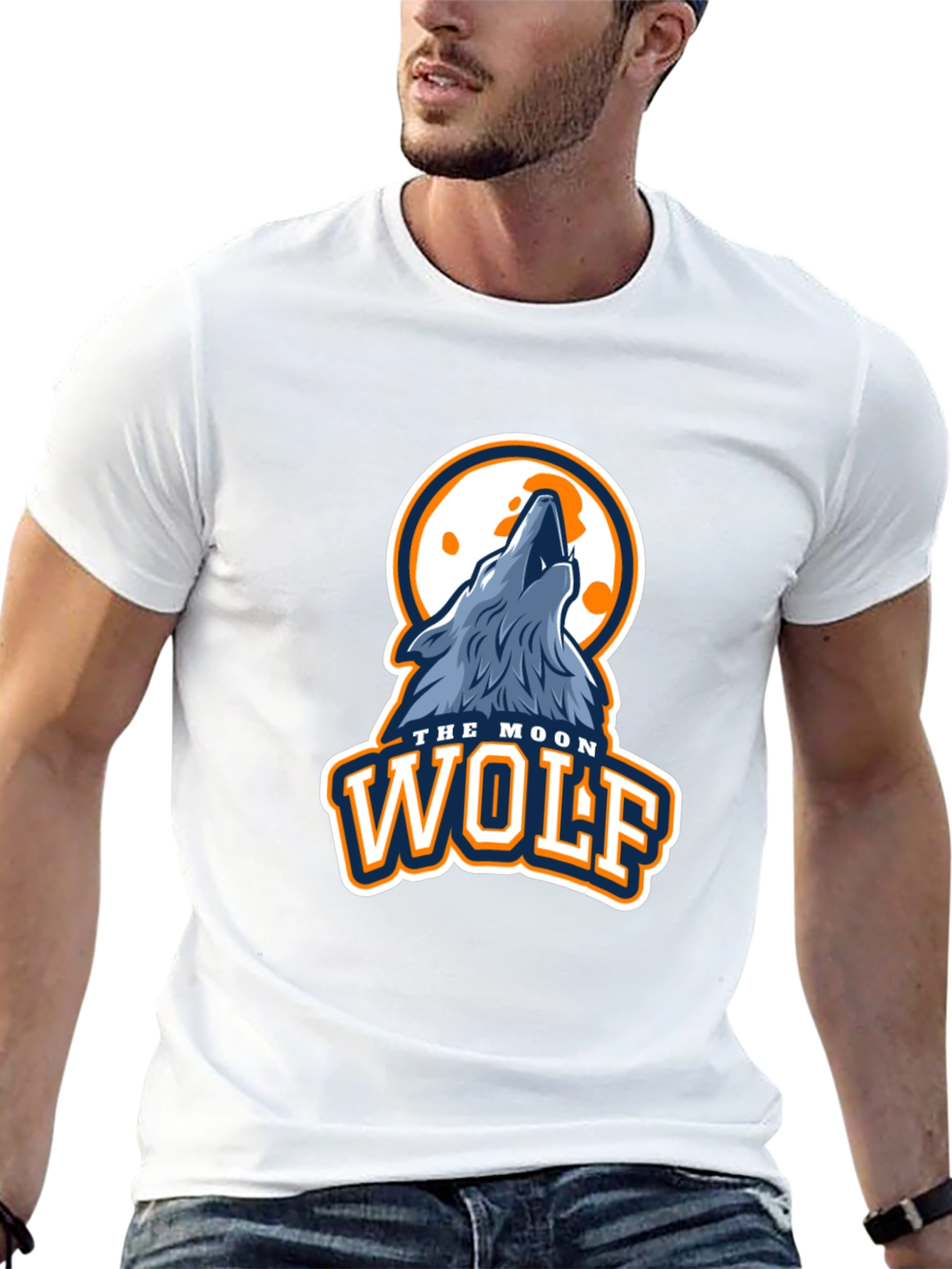 Moon Wolf Graphic T-Shirt