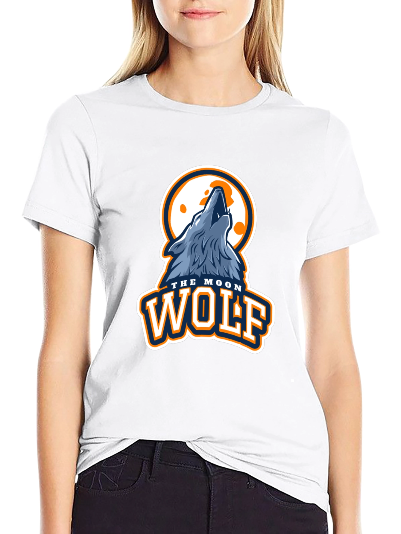 Moon Wolf Graphic T-Shirt