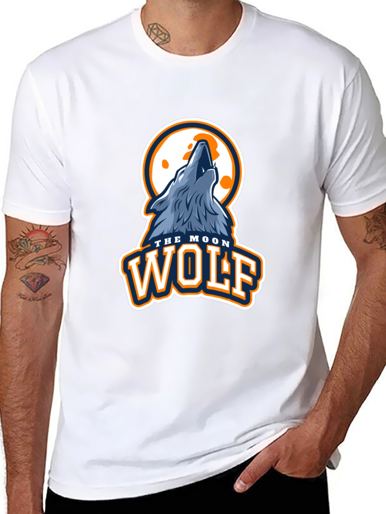 Moon Wolf Graphic T-Shirt