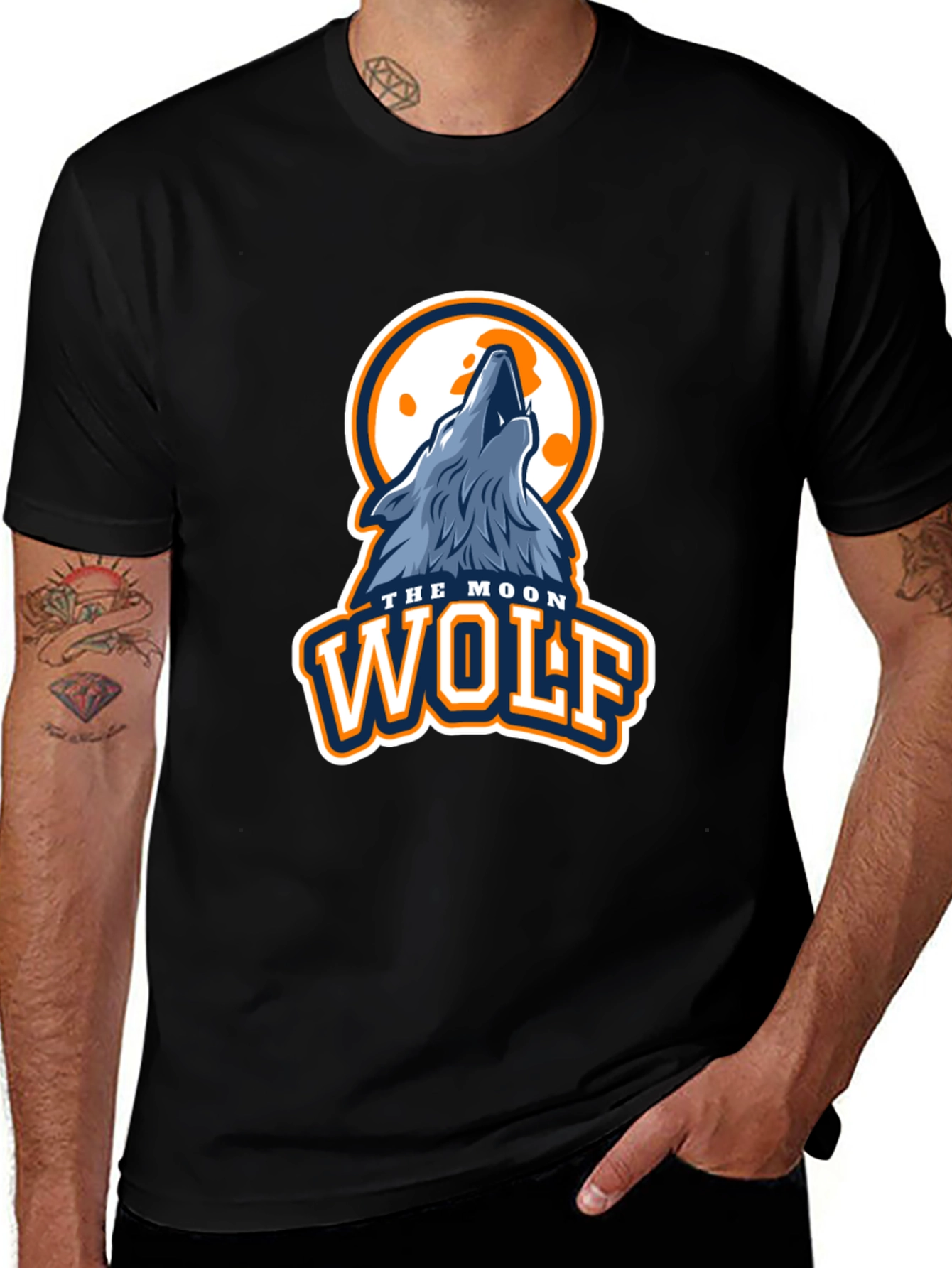 Moon Wolf Graphic T-Shirt