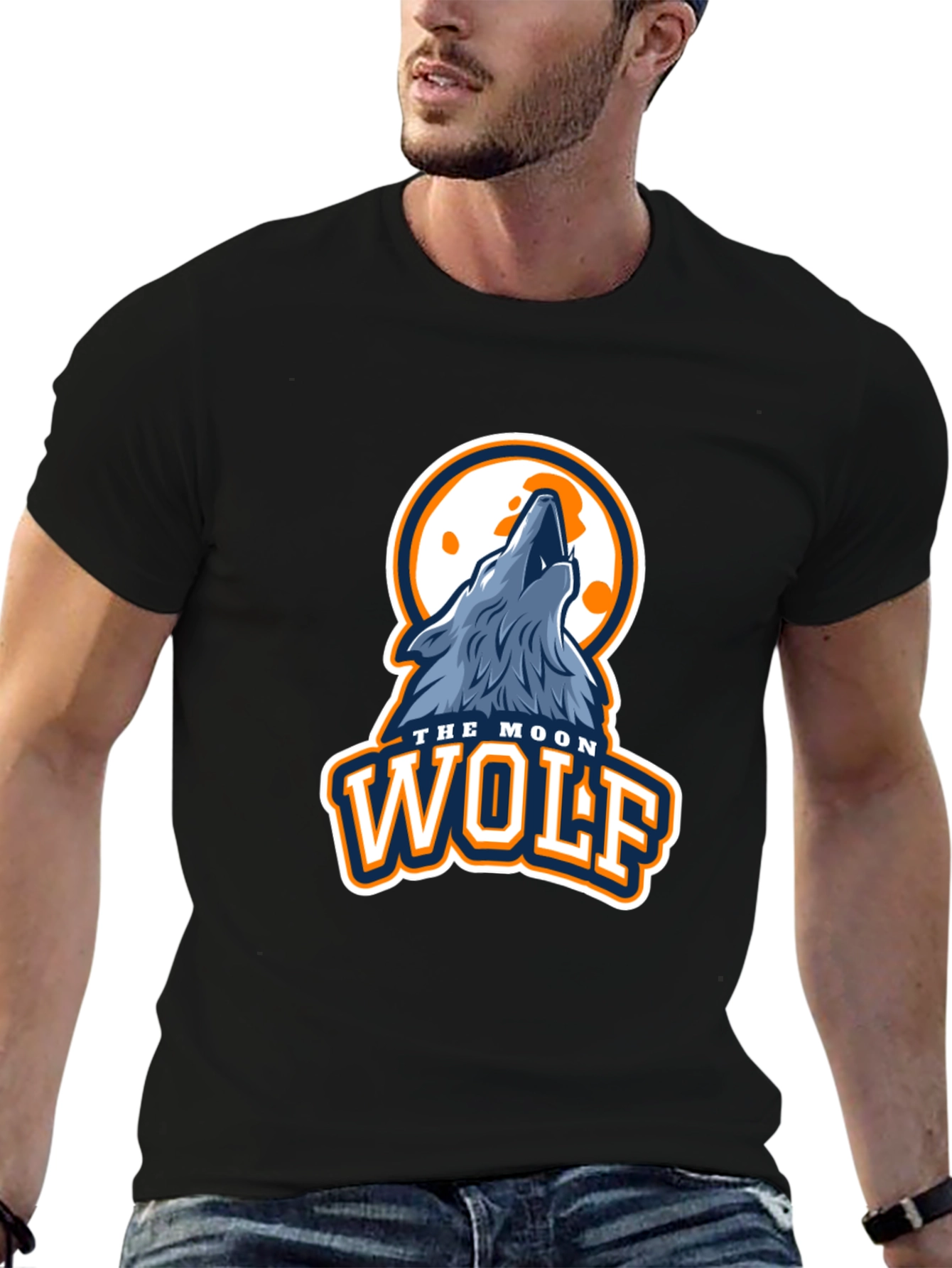Moon Wolf Graphic T-Shirt