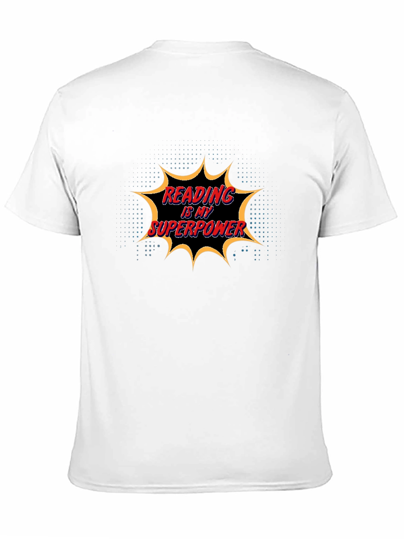 Reading is My Superpower Black Graphic Tee