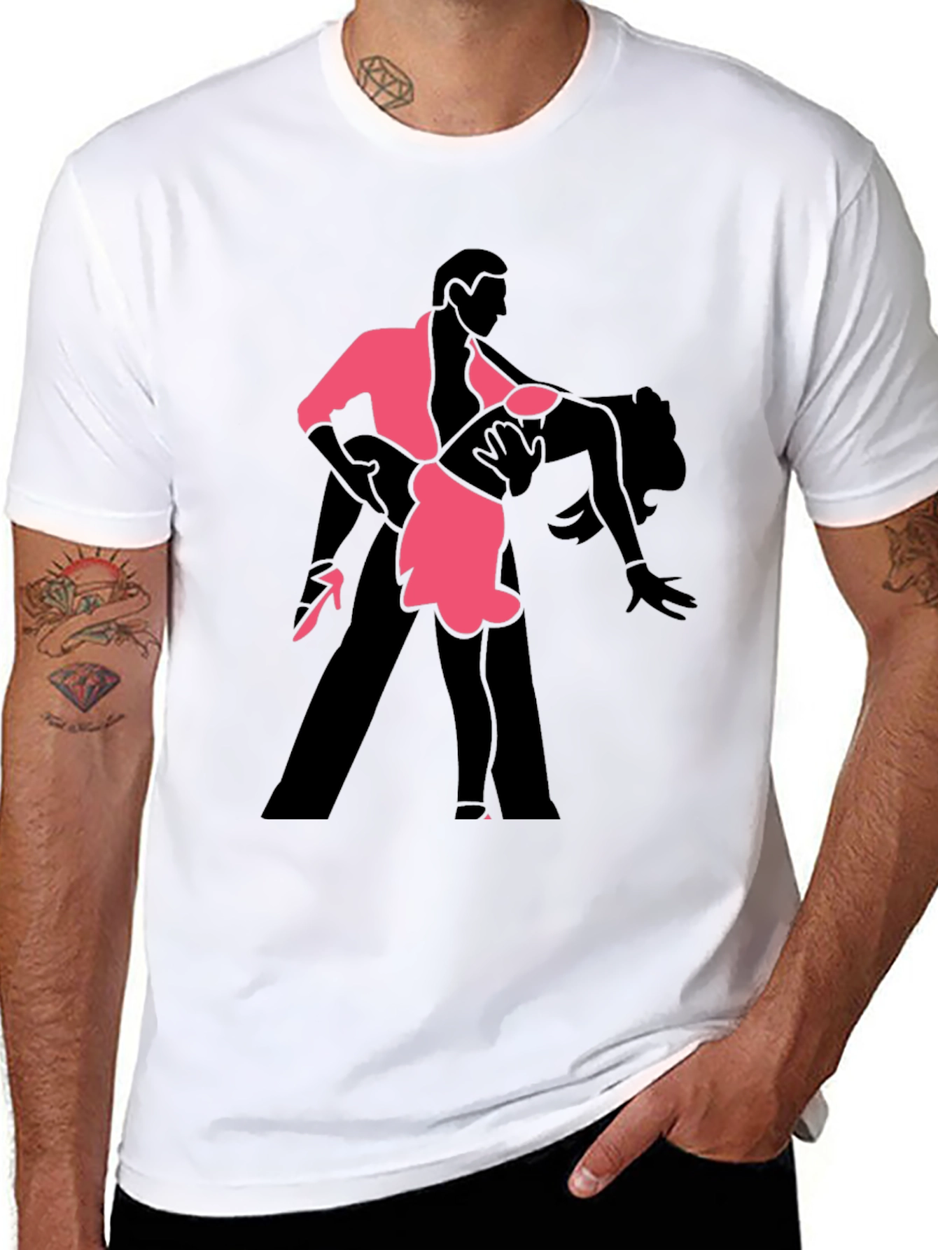 Dancing Couple Graphic Tee - Salsa Dance T-Shirt