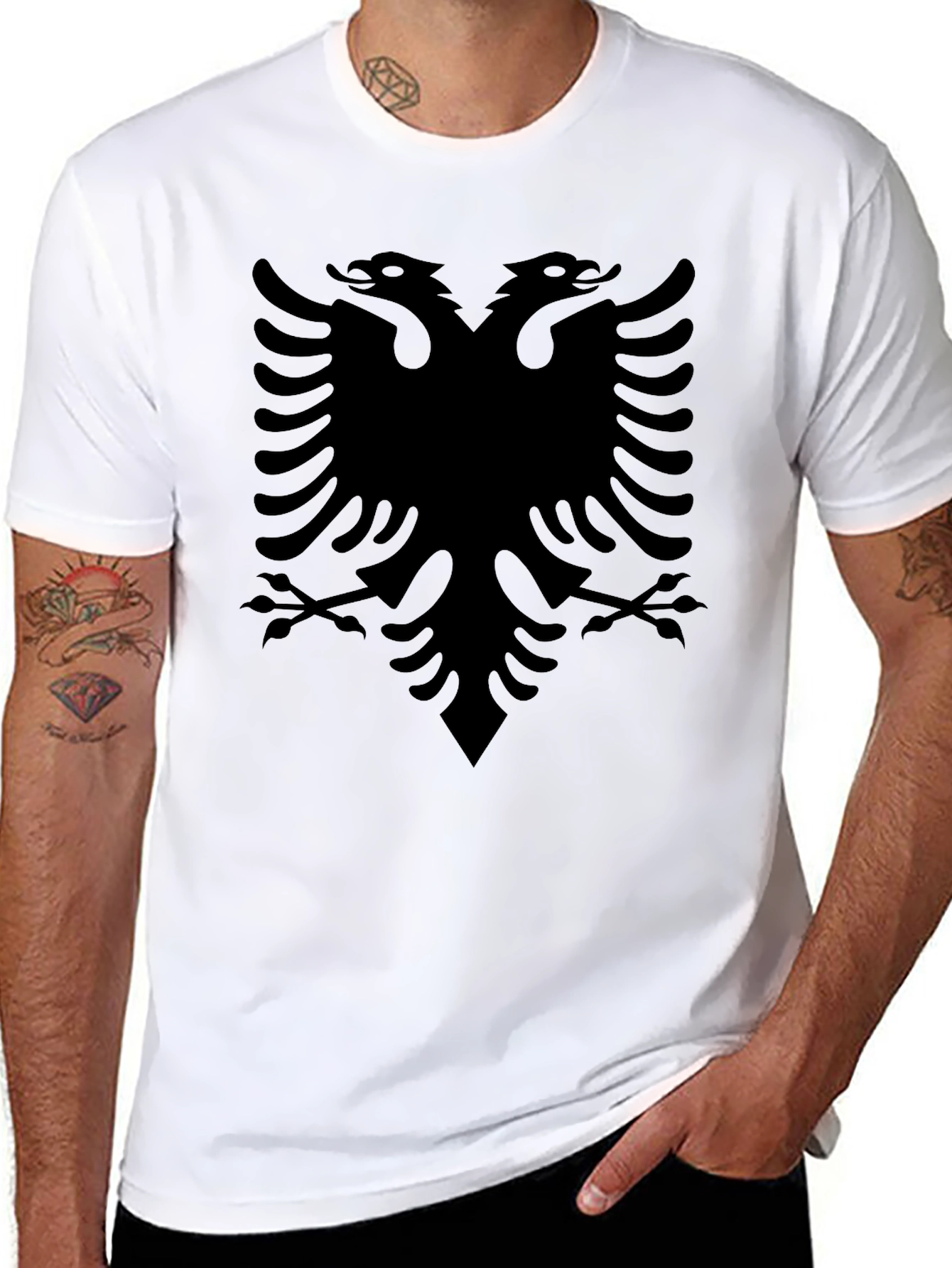 Albanian Eagle Black T-Shirt