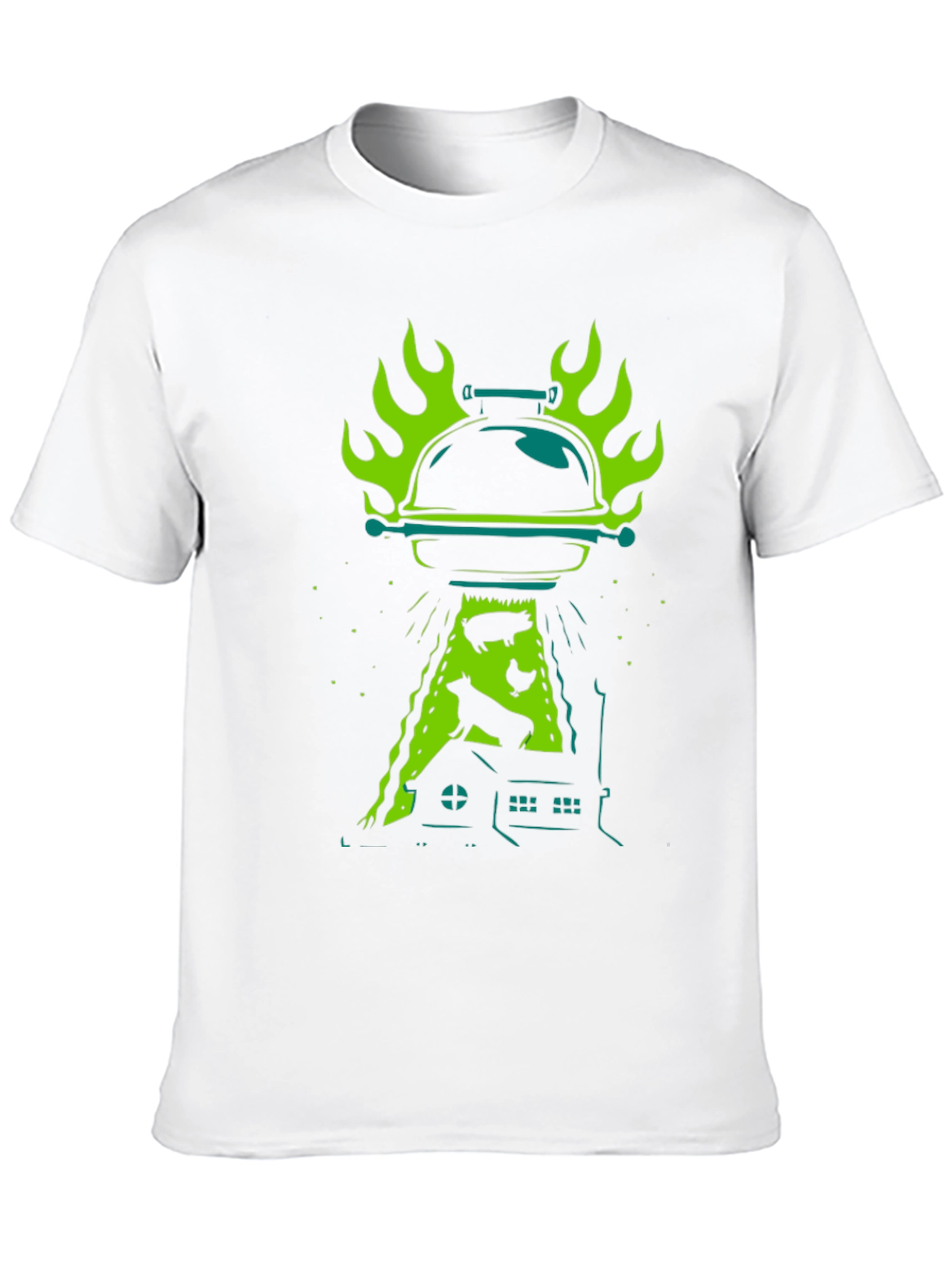 BBQ Alien Abduction Graphic Tee
