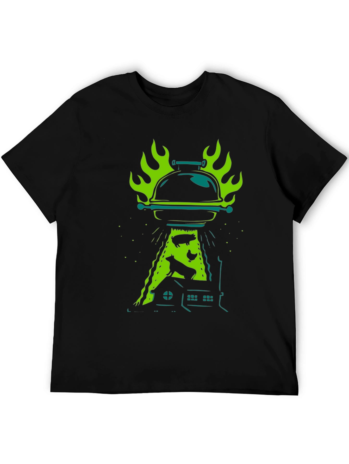 BBQ Alien Abduction Graphic Tee