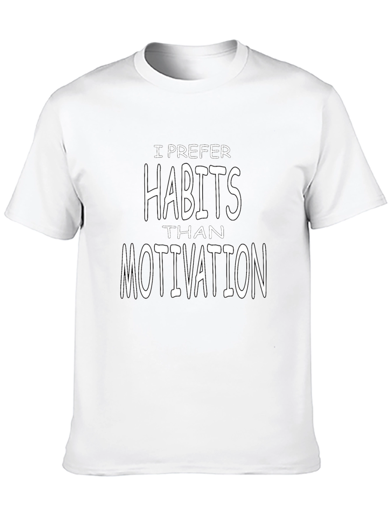 Habits Over Motivation Graphic Tee